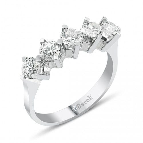 Barok Beştaş Alyans 1.16 Ct.18K