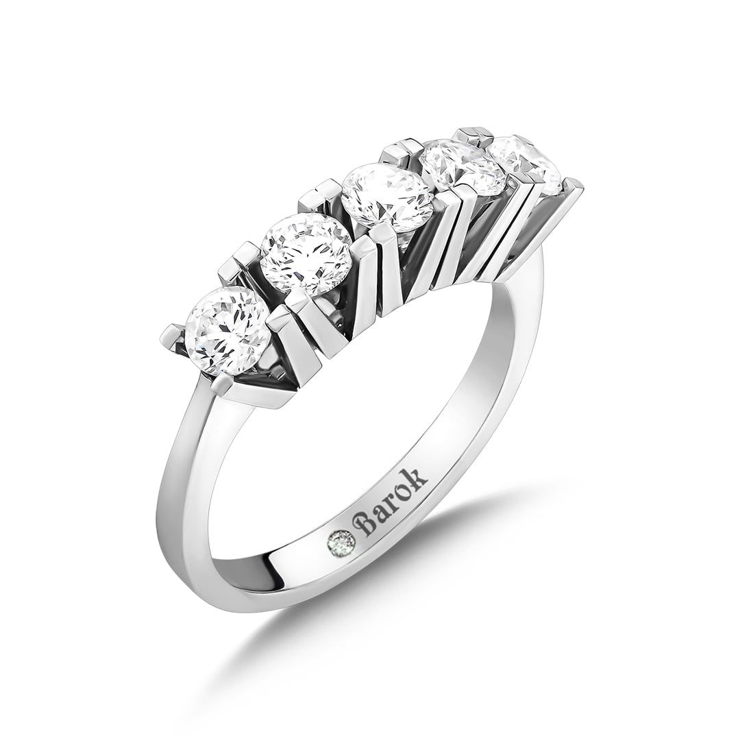 Pırlanta Beştaş Yüzük 1.20 Ct. G VS 18K