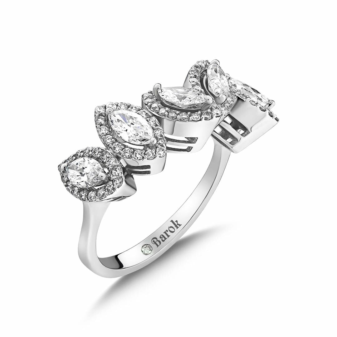 Pırlanta Beştaş Yüzük 1.41 Ct. F VS 18K