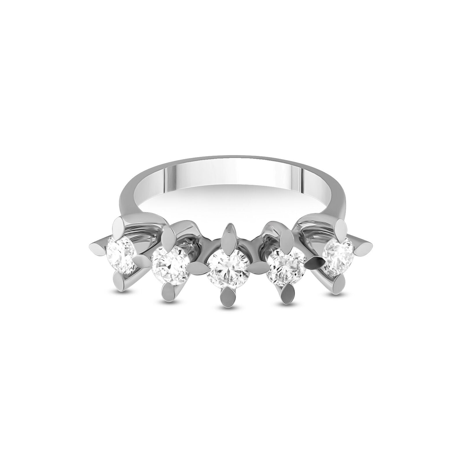 Pırlanta Beştaş Yüzük 0.96 Ct. E SI HRD Sertifikalı