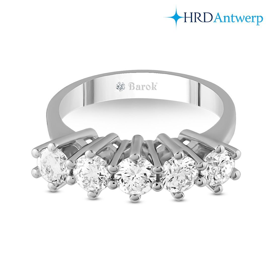 Pırlanta Beştaş Yüzük 1.35 Ct. D SI HRD Sertifikalı