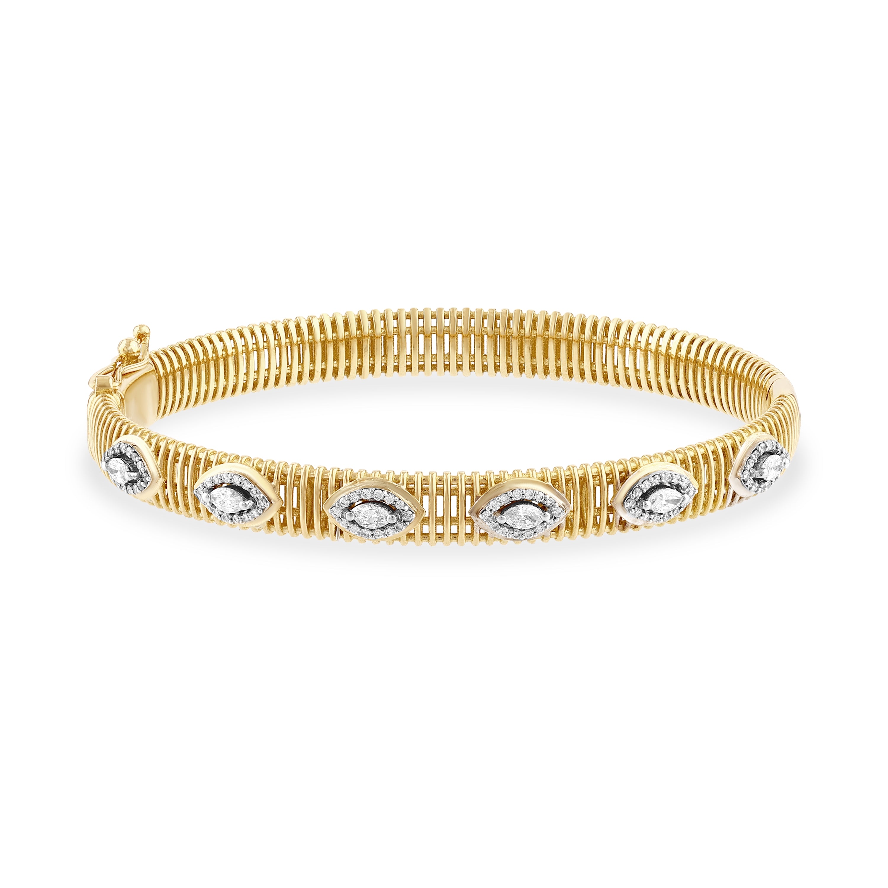 Pırlantalı 0,65 Ct. Altın Kelepçe 18K