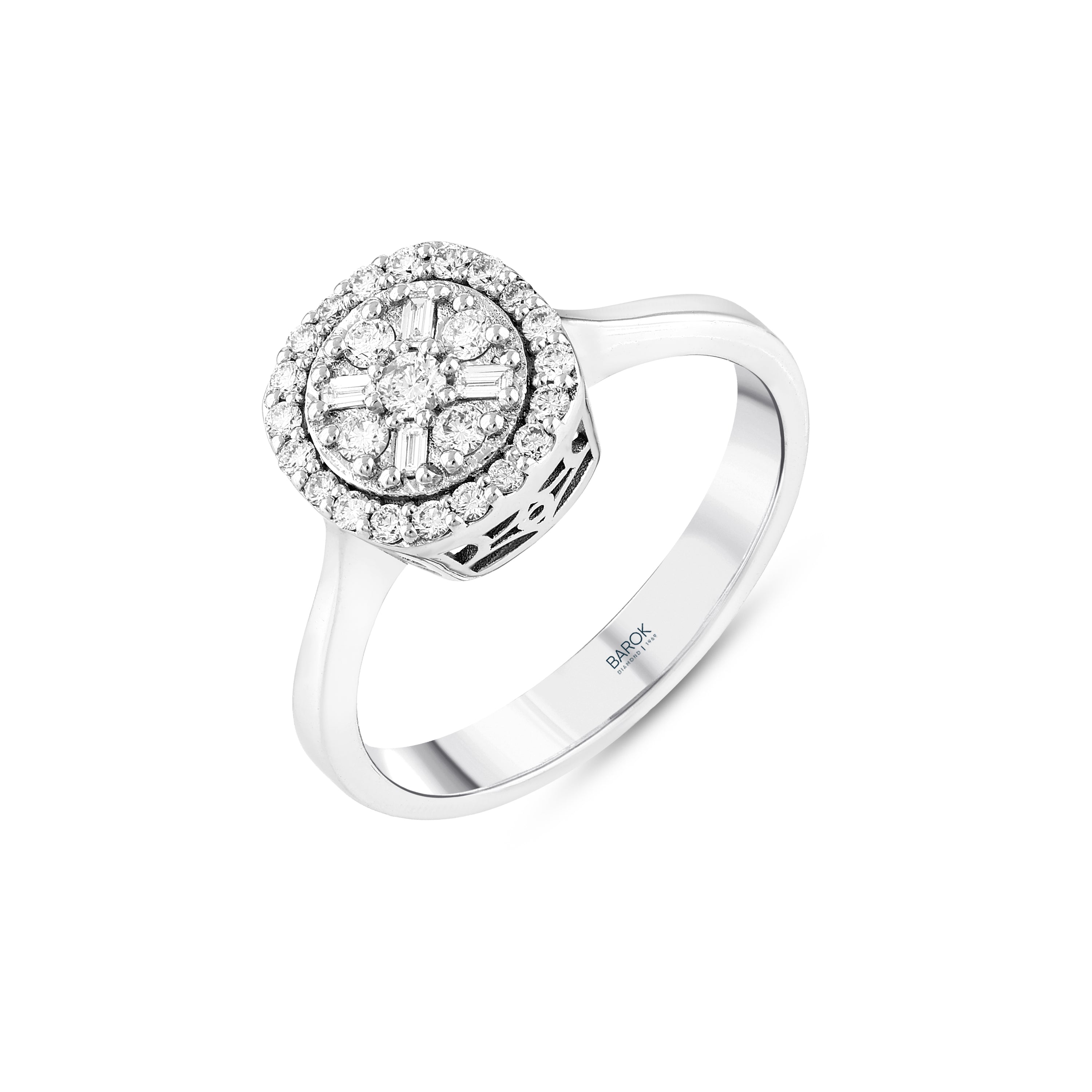 Pırlanta 0.34 Ct. Fantezi Altın Yüzük 14K