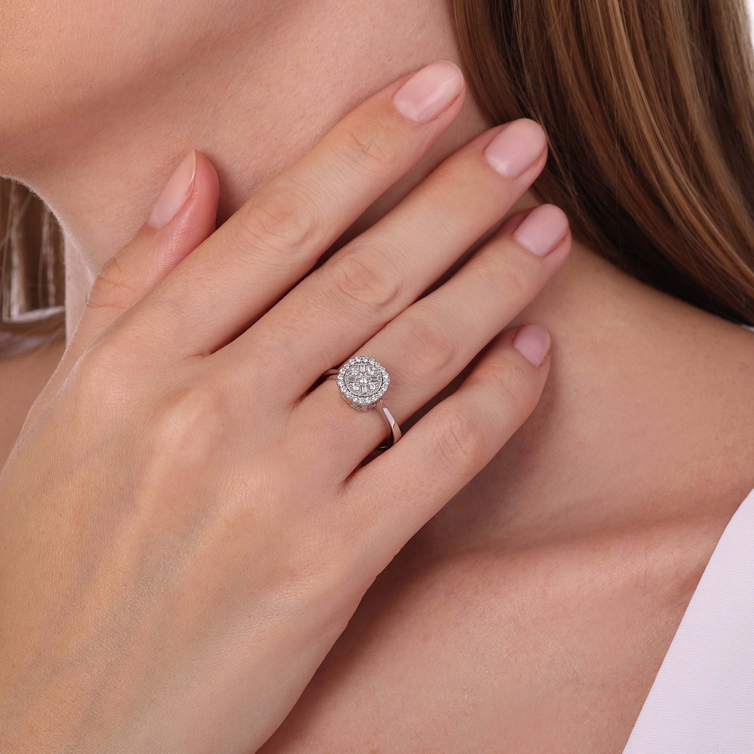 Pırlanta 0.34 Ct. Fantezi Altın Yüzük 14K
