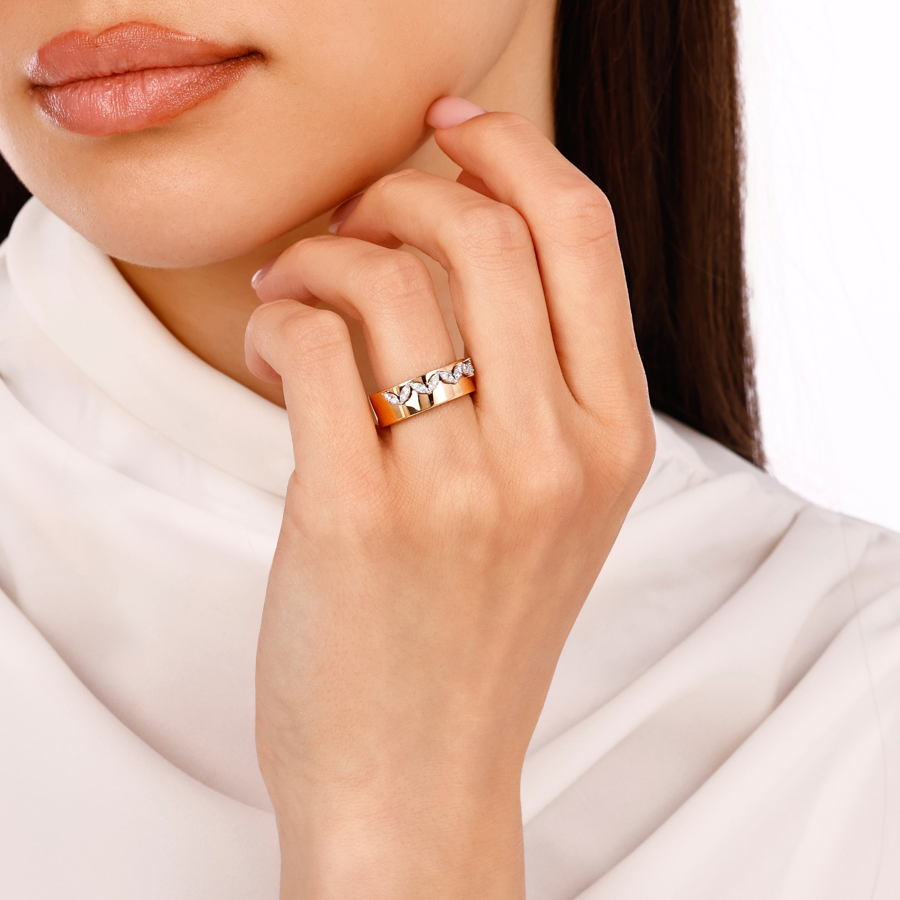 Astar Pırlanta Fantezi Yüzük 0.14 Ct. 18K