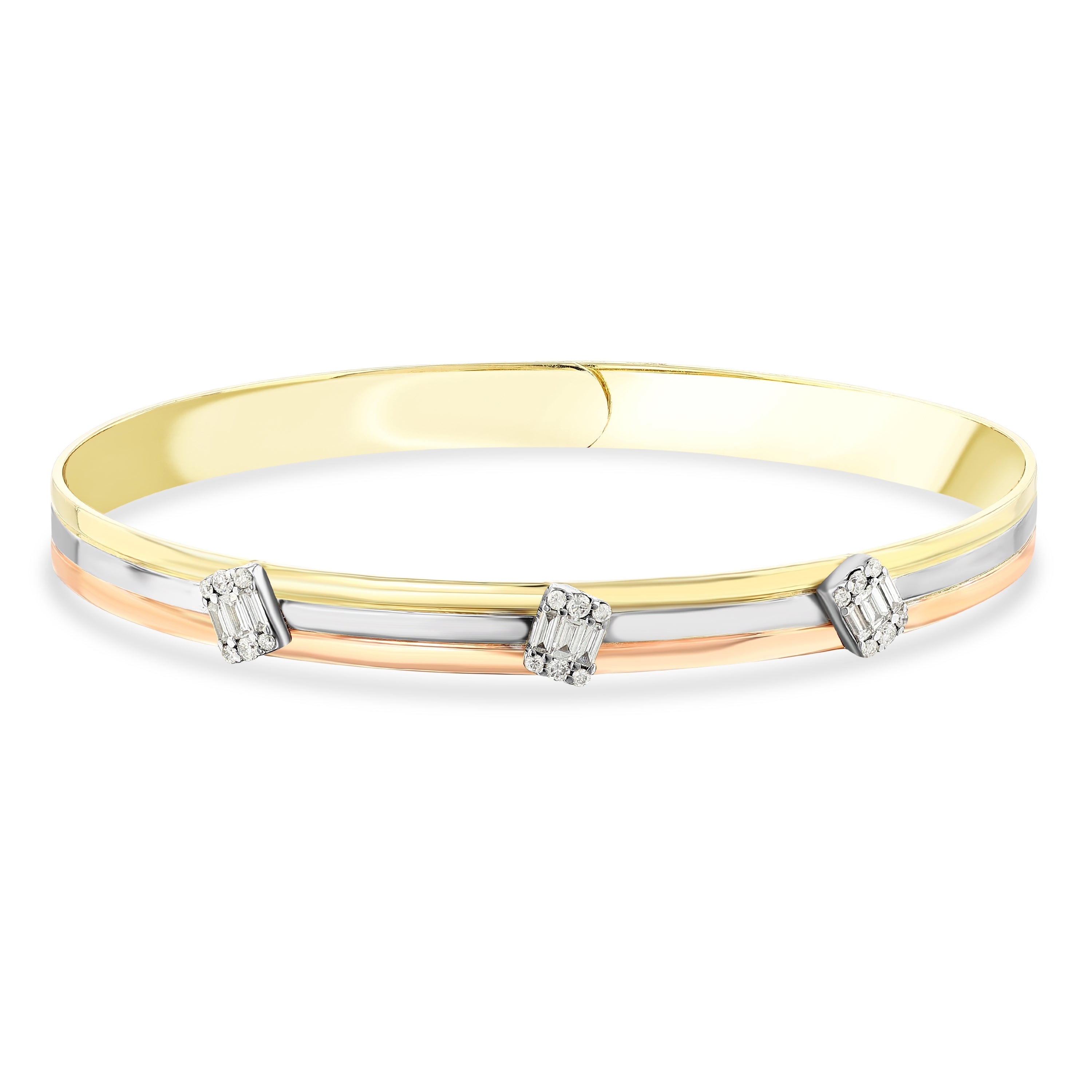 Baget Pırlantalı 0.32 Ct. Canella Fantezi Kelepçe 14K