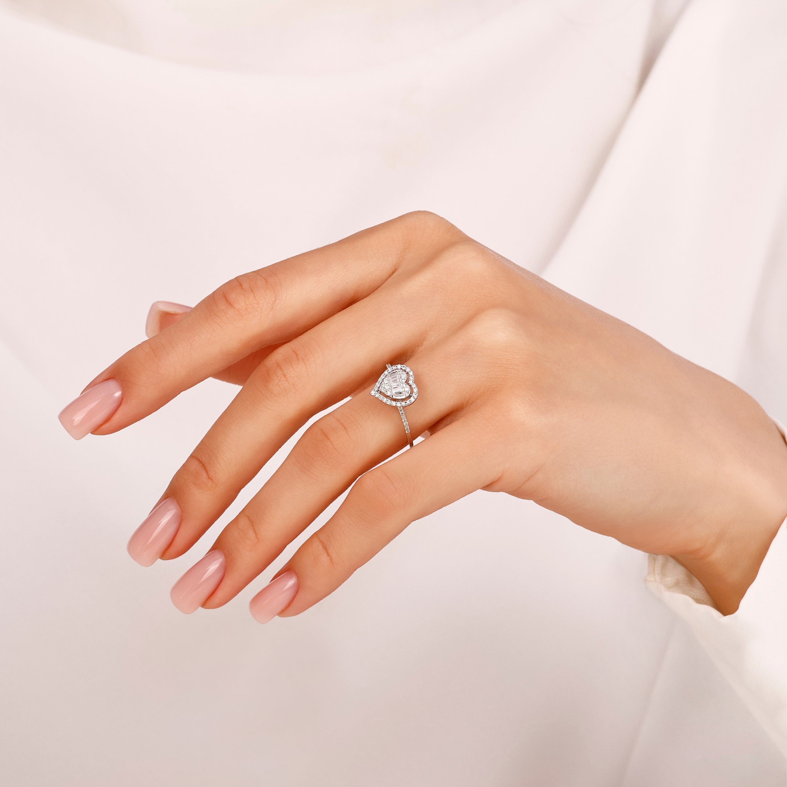 Baget Pırlantalı 0.32 Ct. Vertina Fantezi Yüzük 14K