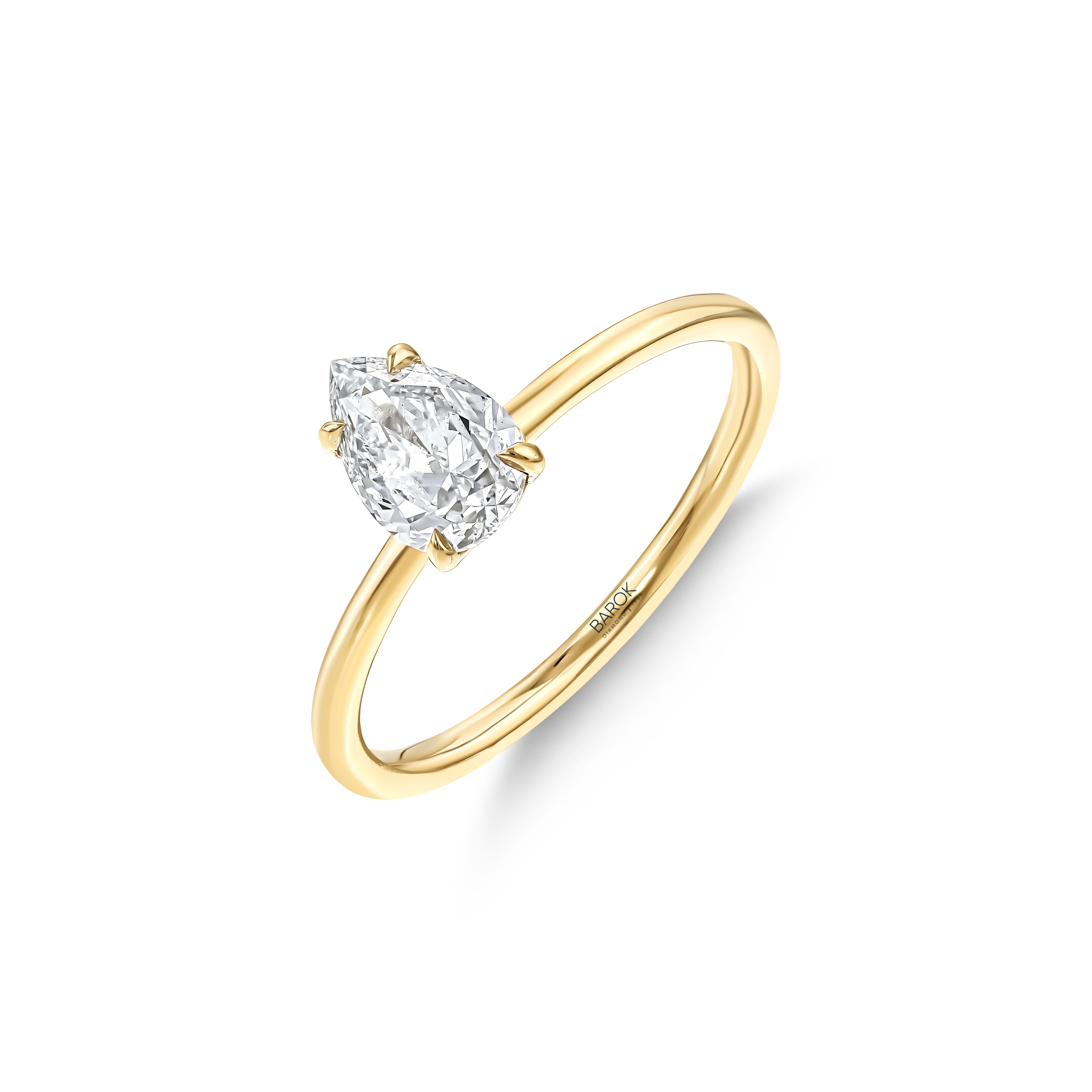 Damla Pırlanta HRD Tektaş 1.00 F SI2 Altın 14K