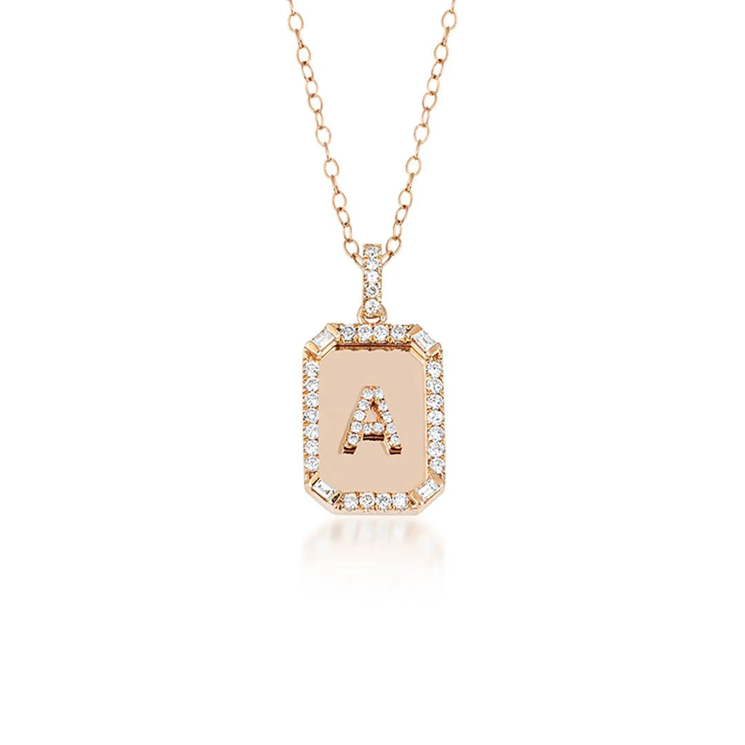 Pırlanta Harf Kolye 0.55 Ct. E VS 14K