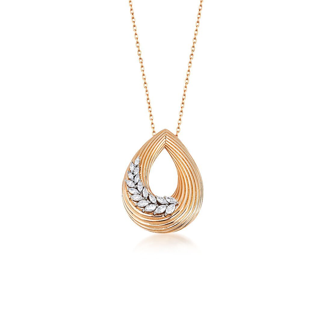 Markiz Pırlanta Kolye 0.81 Ct. E VS 18K