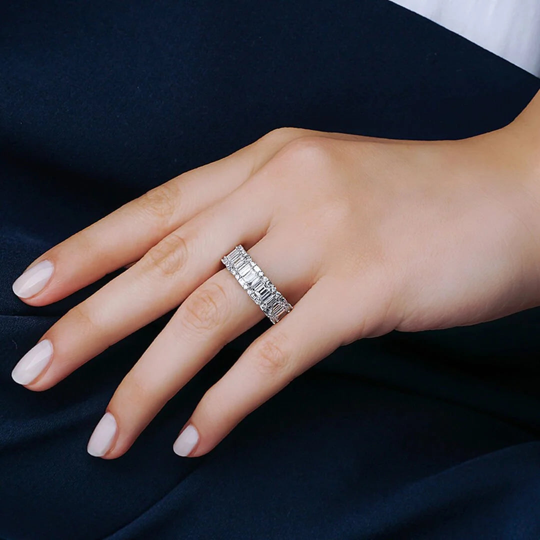Baget Pırlanta Yarımtur Yüzük 1.72 Ct. E VS