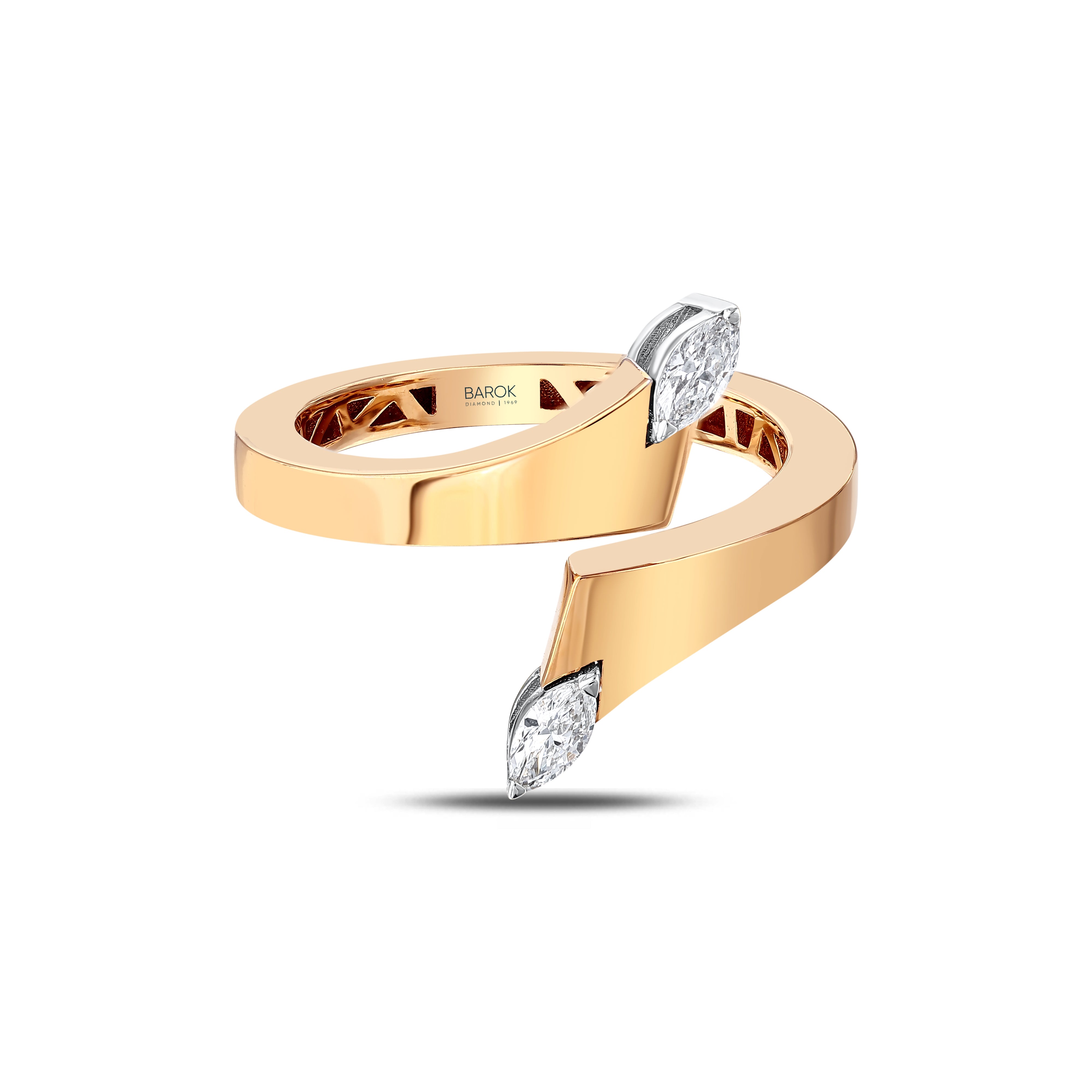 Markiz Pırlantalı 0.20 Ct. Veneria Rose Yüzük 18K
