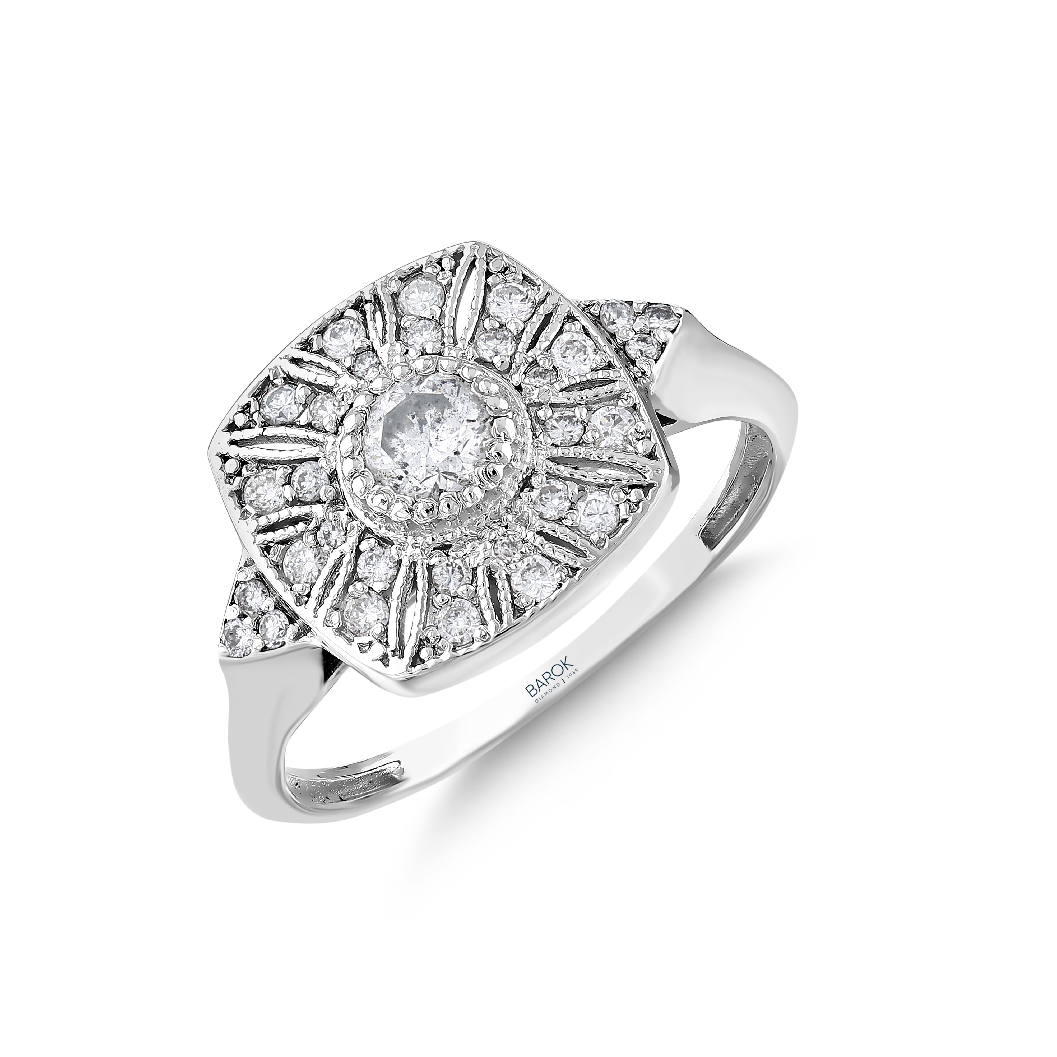 Pırlantalı 0.46 Ct. Pelania Fantezi Yüzük 14K