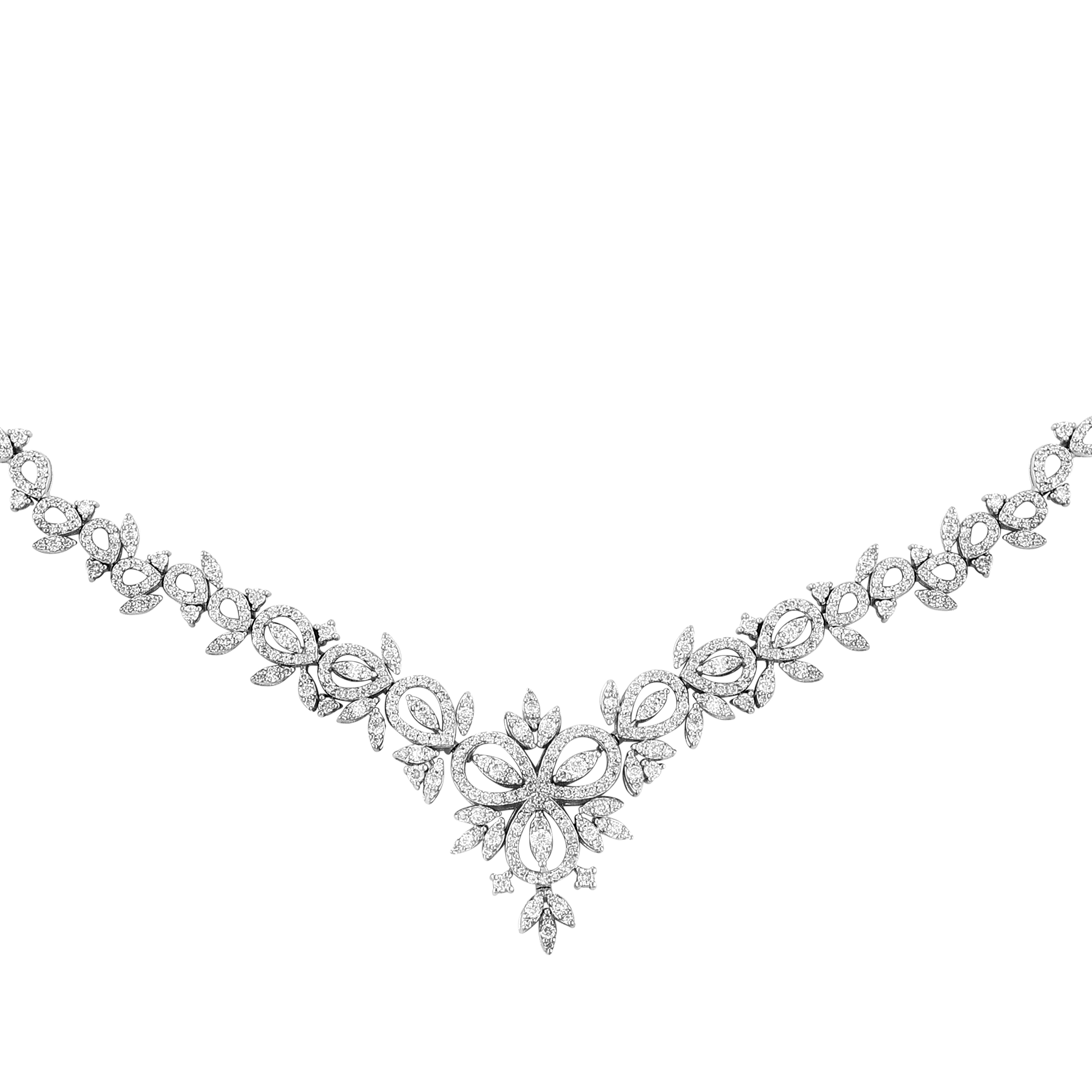 Pırlanatlı 2.98 Ct. Fantezi Gerdanlık 14K