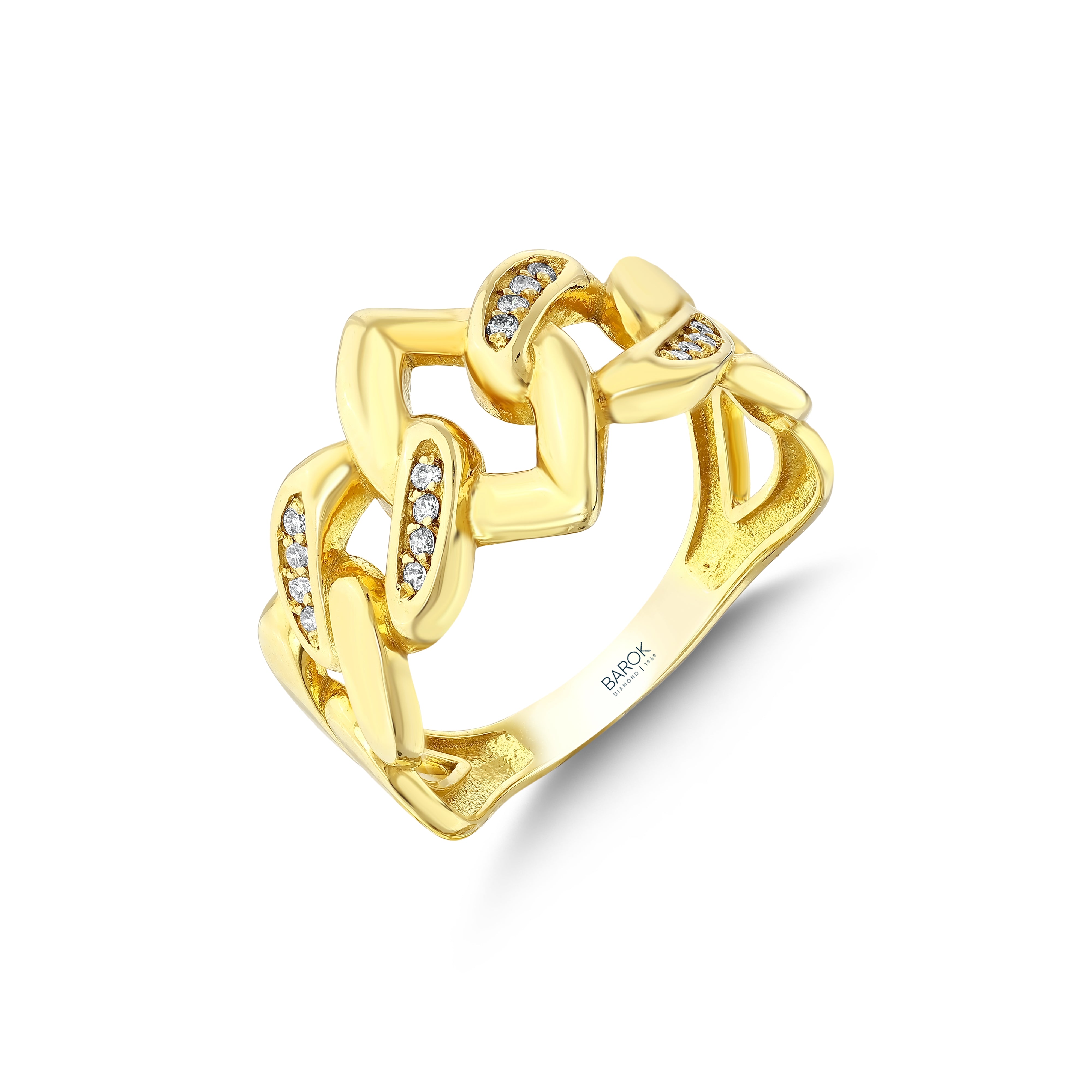 Pırlanta 0.10 Ct. Aurentia Altın Fantezi Yüzük 18K