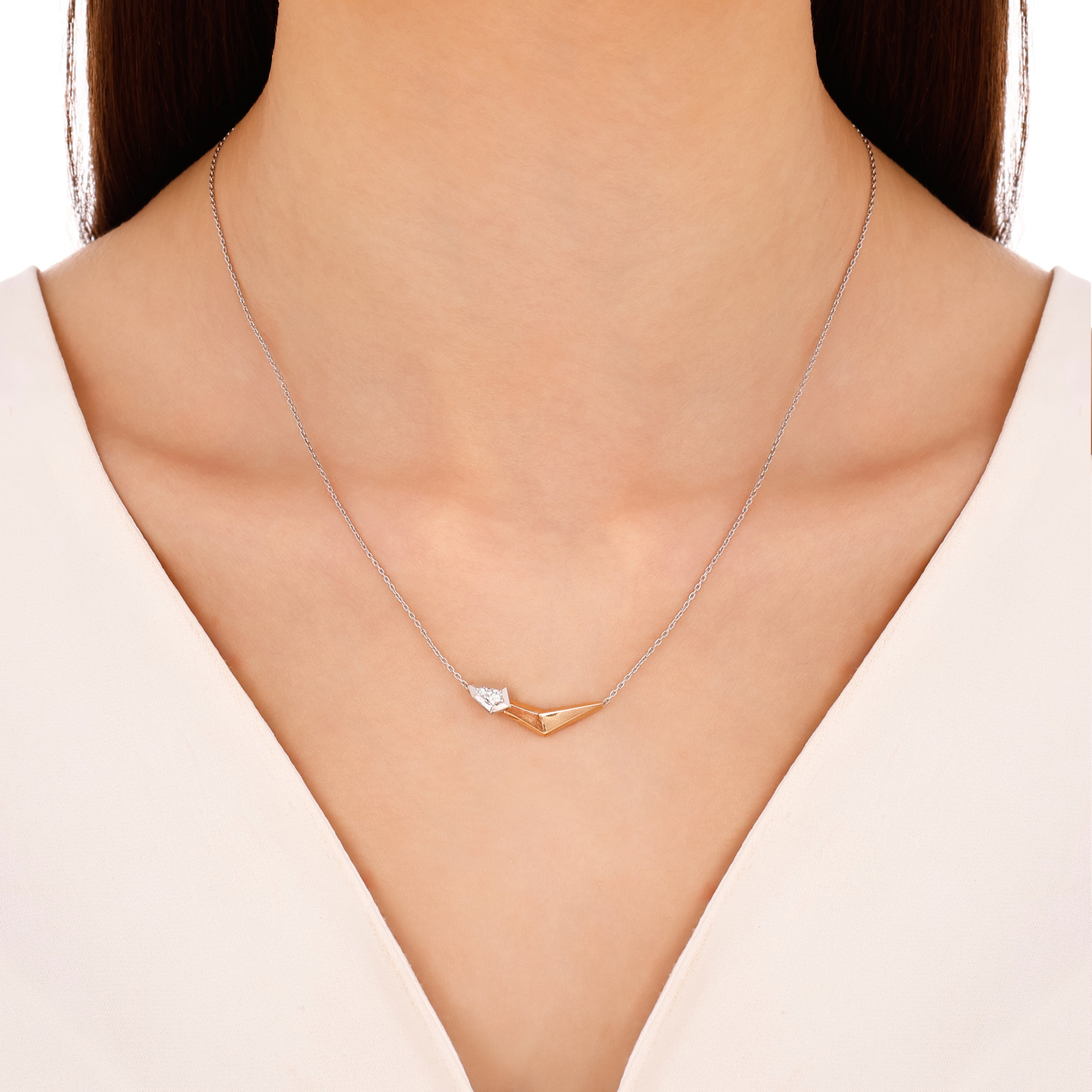 Pırlanta 0.10 Ct. Elexia Altın Kolye 18K