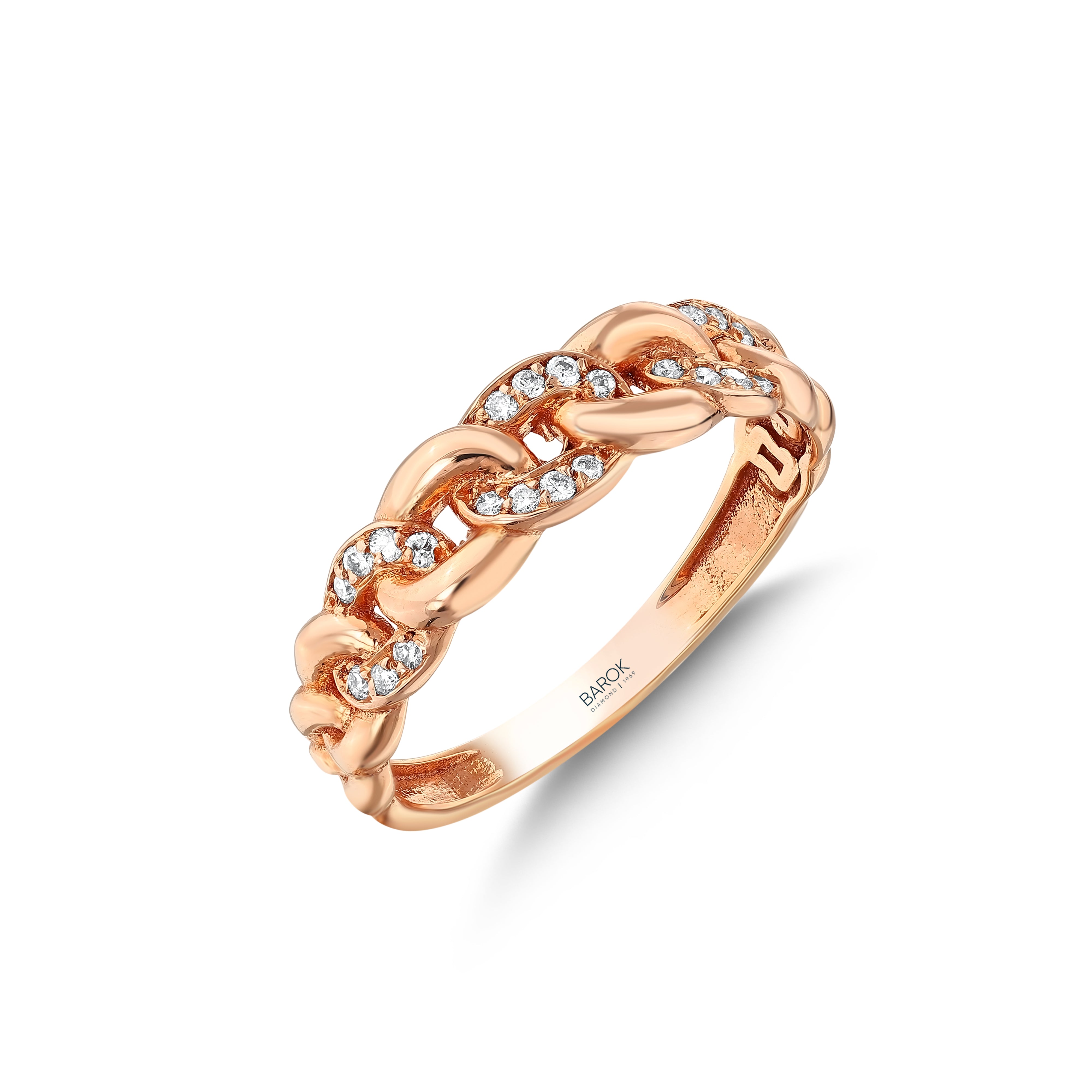 Pırlanta 0.11 Ct. Tessaura Rose Fantezi Yüzük 18K