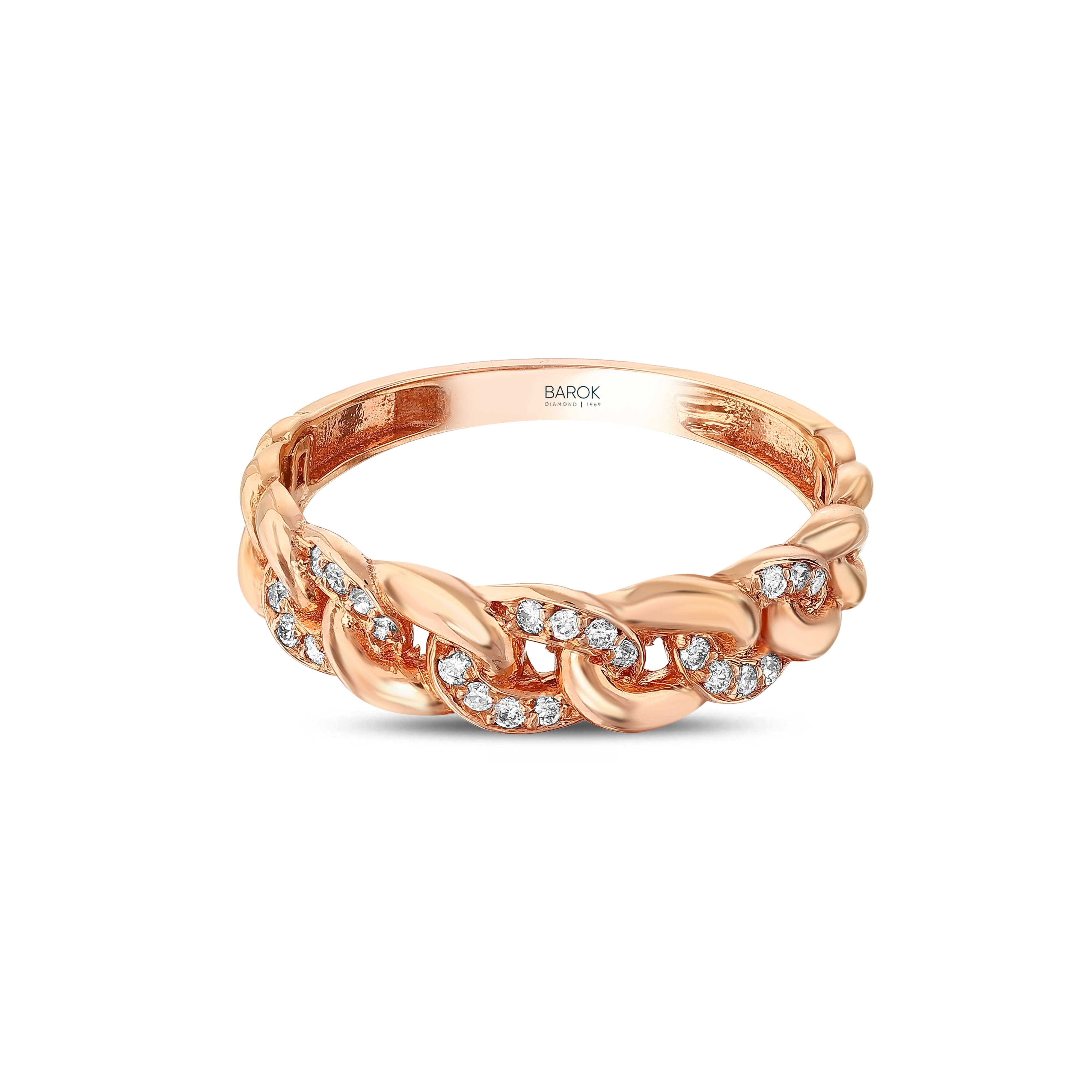 Pırlanta 0.11 Ct. Tessaura Rose Fantezi Yüzük 18K