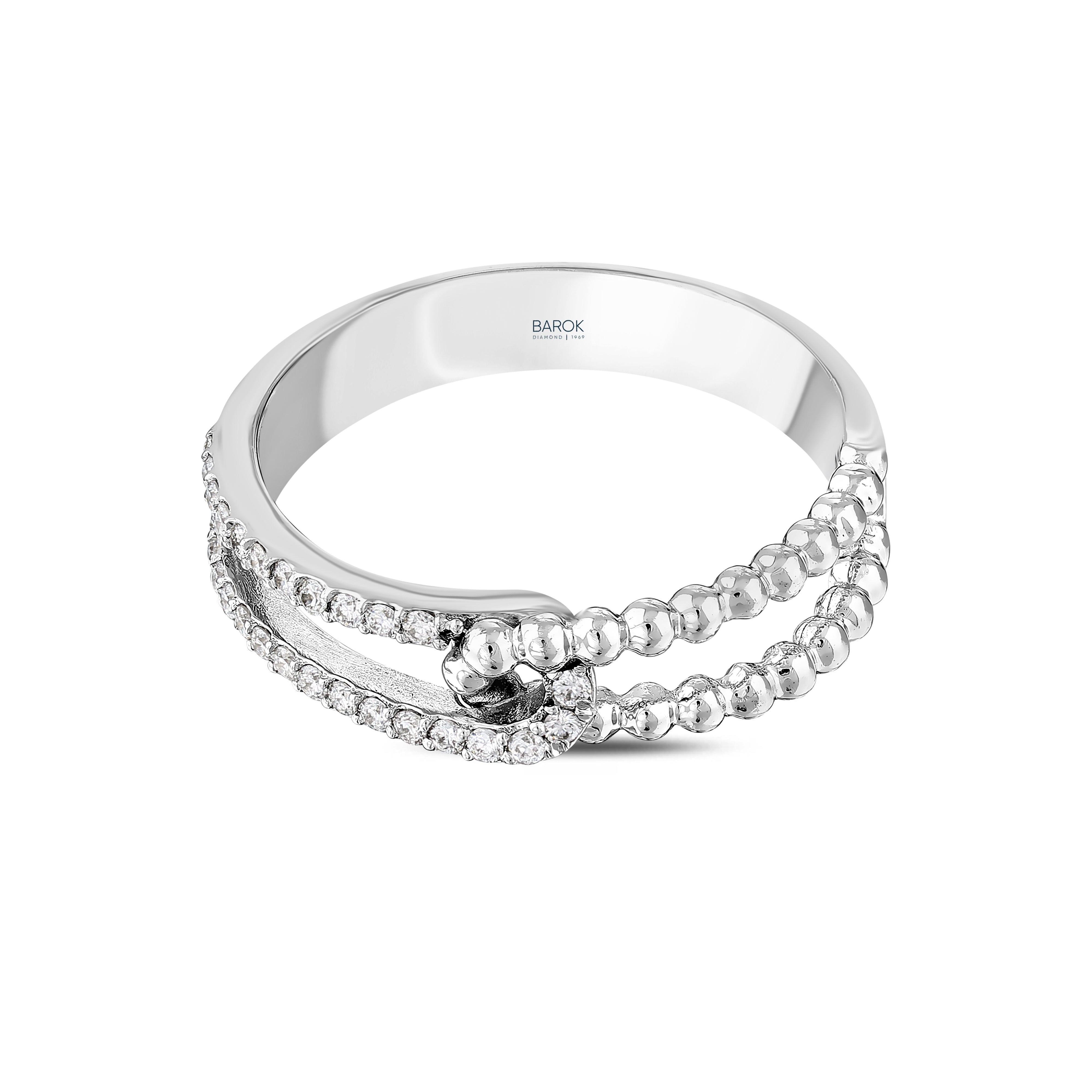 Pırlanta 0.14 Ct. Fantezi Hareket Yüzük 18K