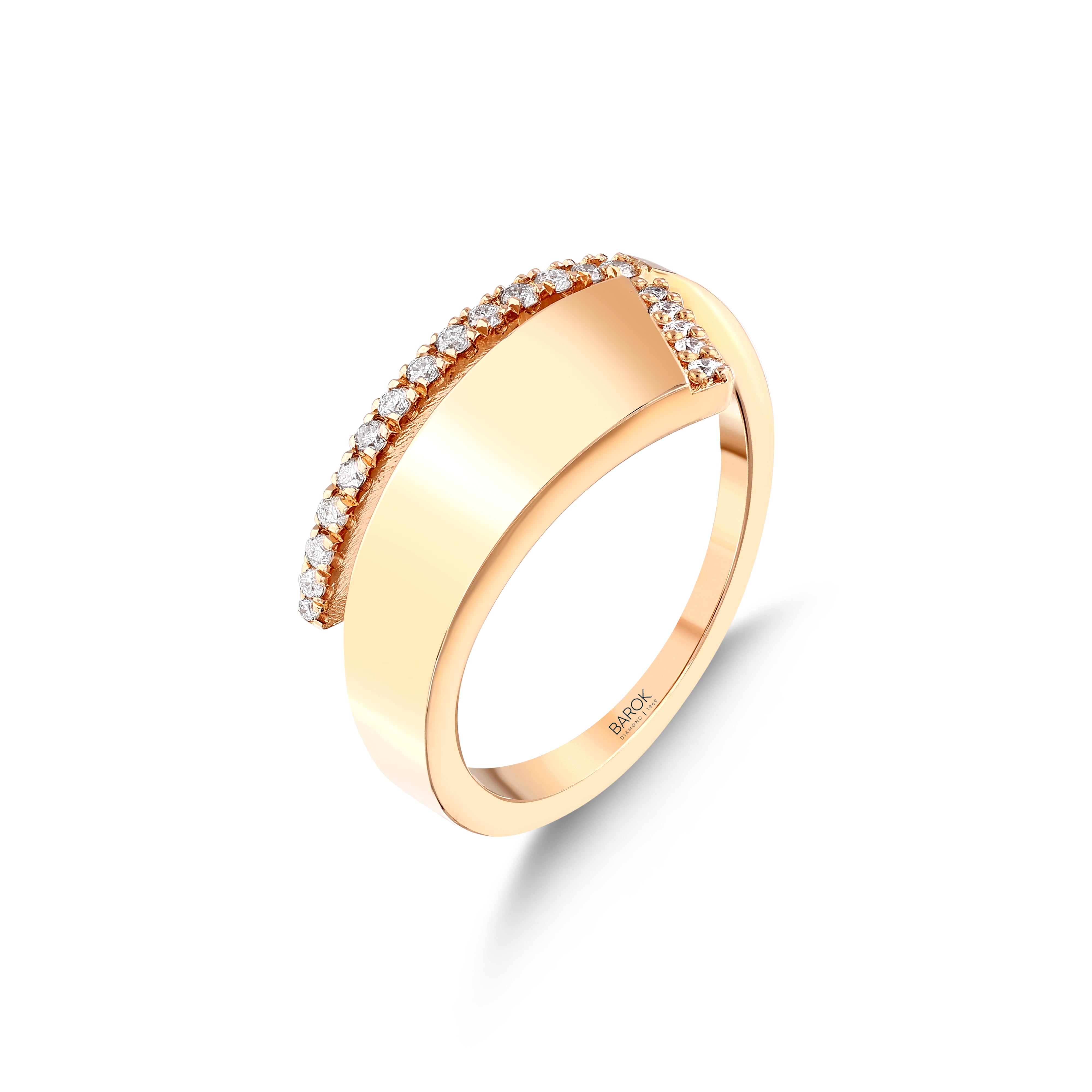 Pırlanta 0.15 Ct. Calamira Rose Yüzük 14K
