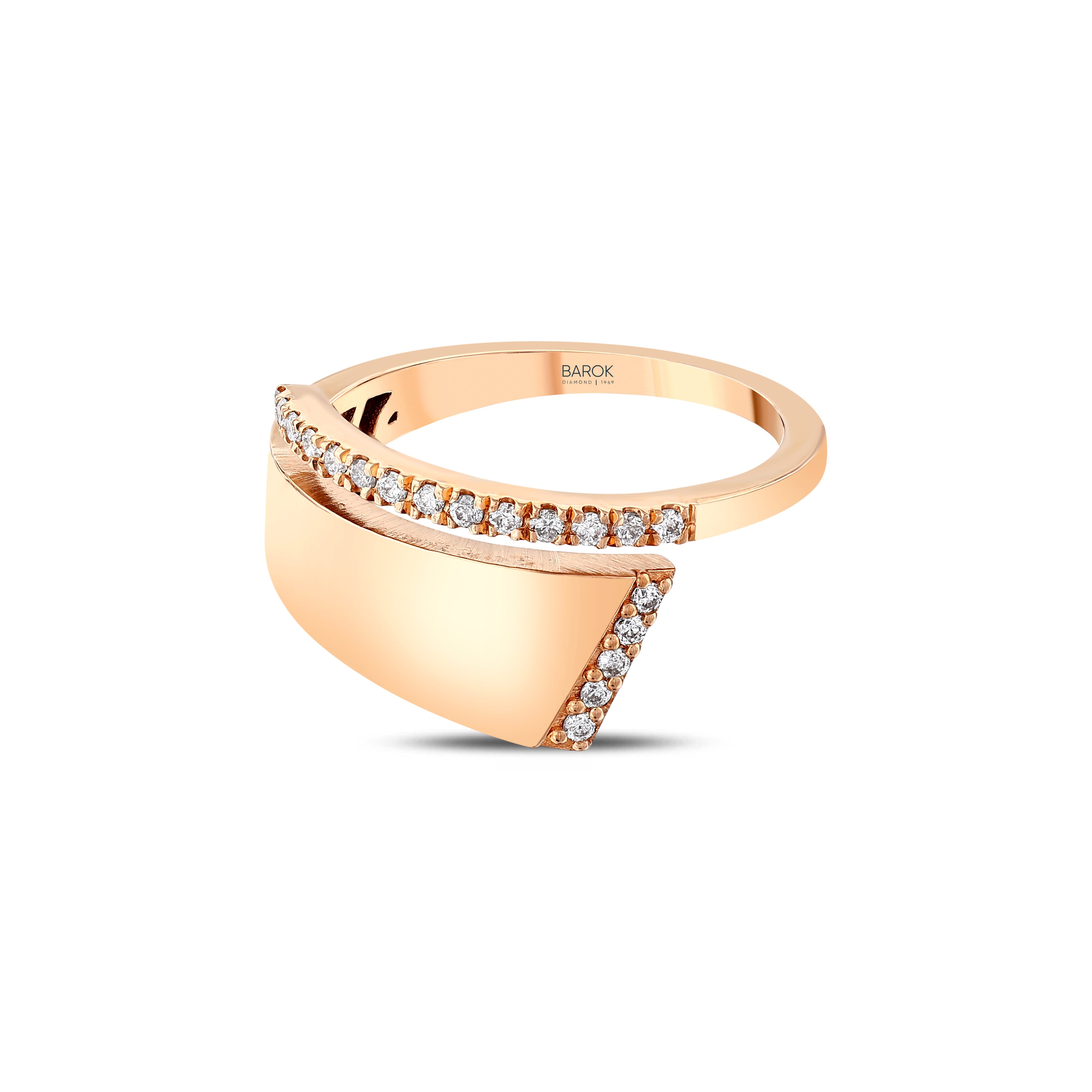 Pırlanta 0.15 Ct. Calamira Rose Yüzük 14K