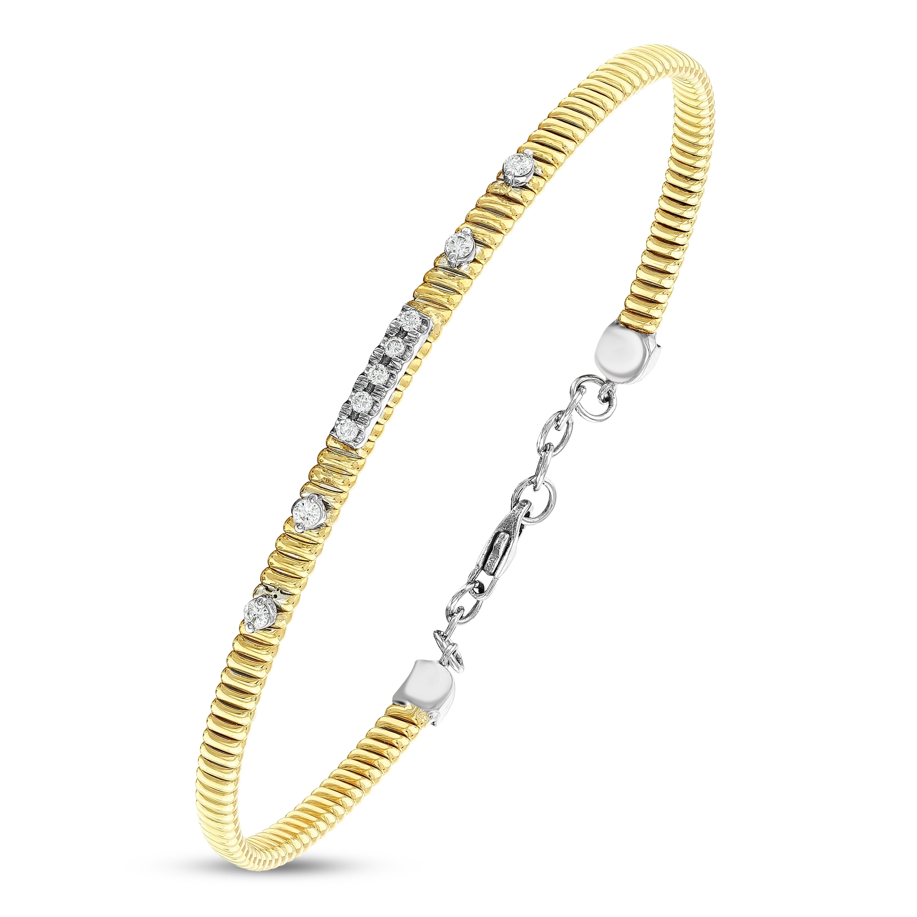 Pırlanta 0.15 Ct. Supplica Altın Bilezik 18K