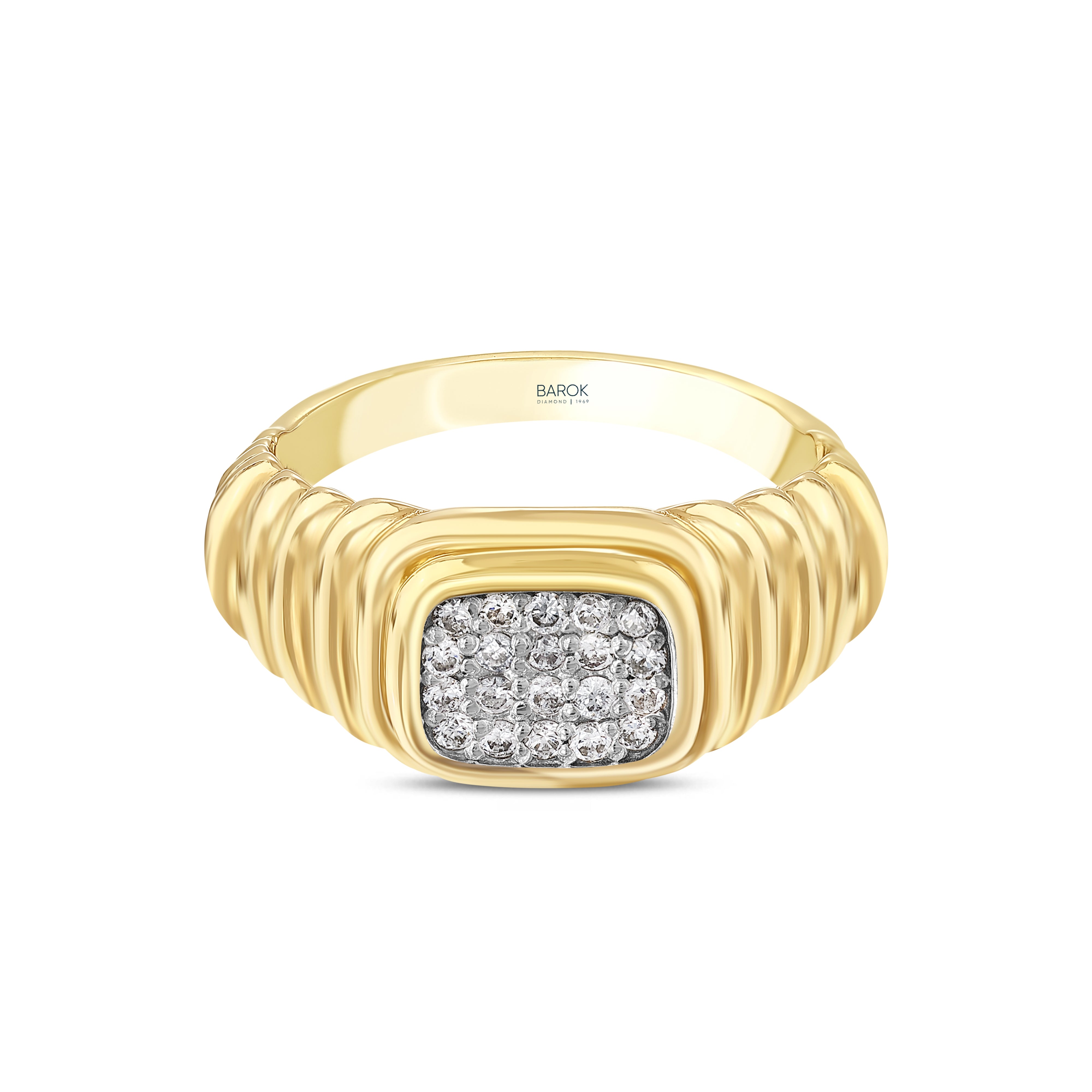 Pırlanta 0.17 Ct. Altın Fantezi Yüzük 14K