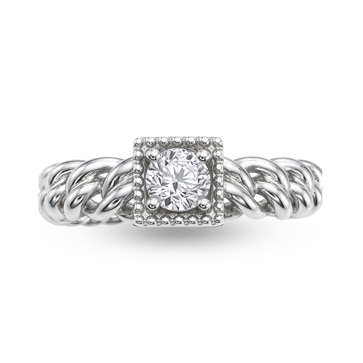 Pırlanta 0.17 Ct. Sarmal Fantezi Yüzük 18K