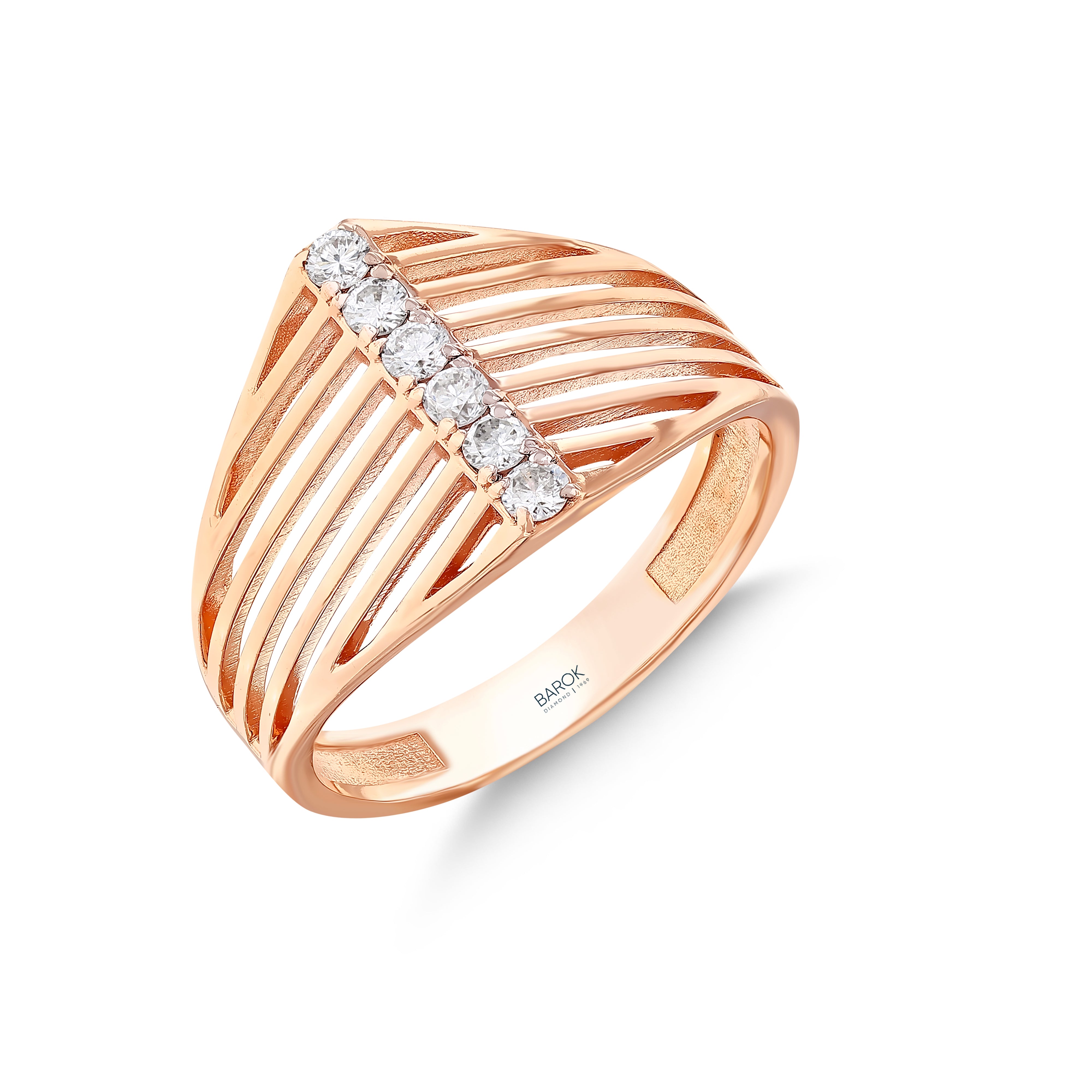 Pırlanta 0.19 Ct. Adyta Rose Fantezi Yüzük 14K