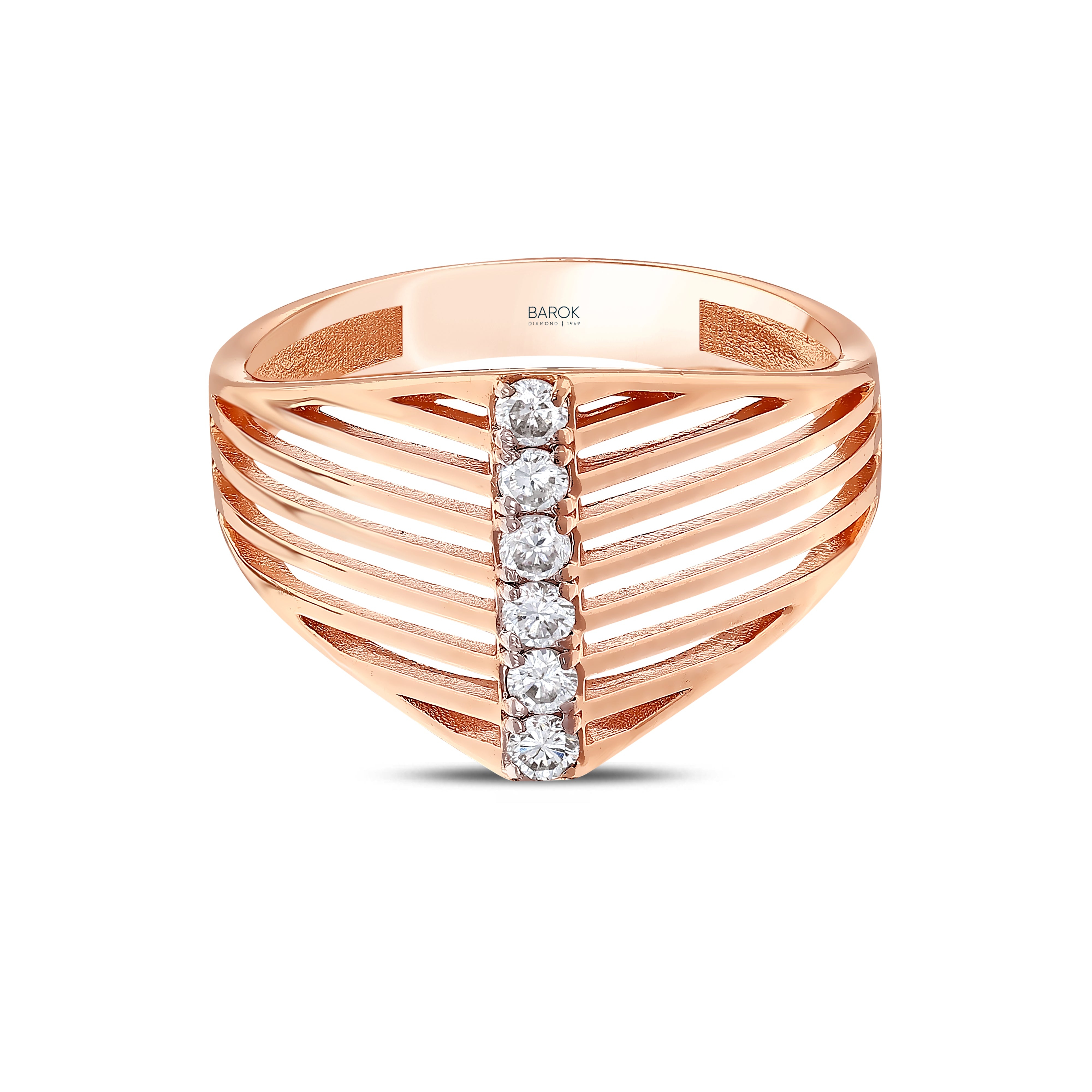 Pırlanta 0.19 Ct. Adyta Rose Fantezi Yüzük 14K