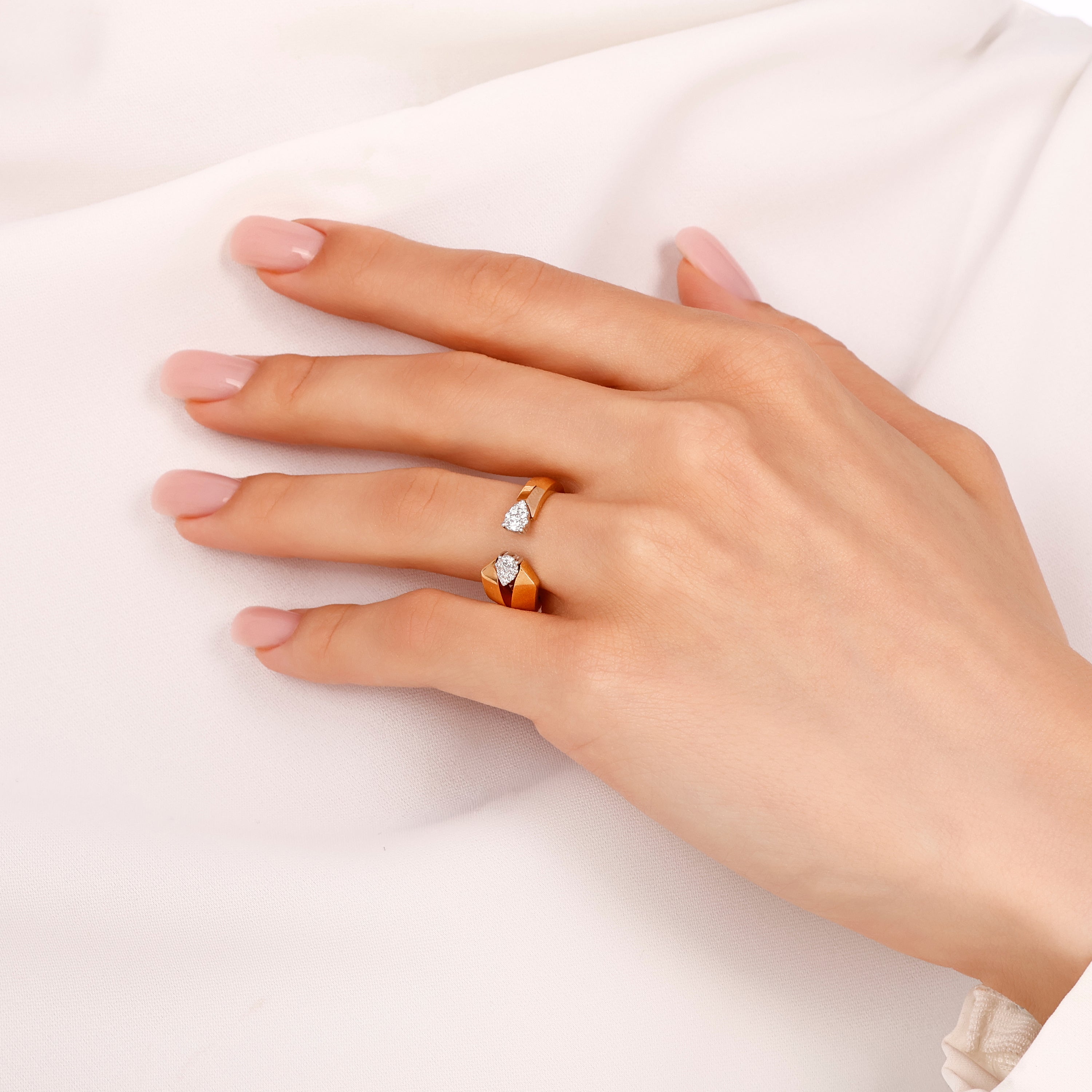 Pırlanta 0.19 Ct. Arybelle Rose Fantezi Yüzük 18K