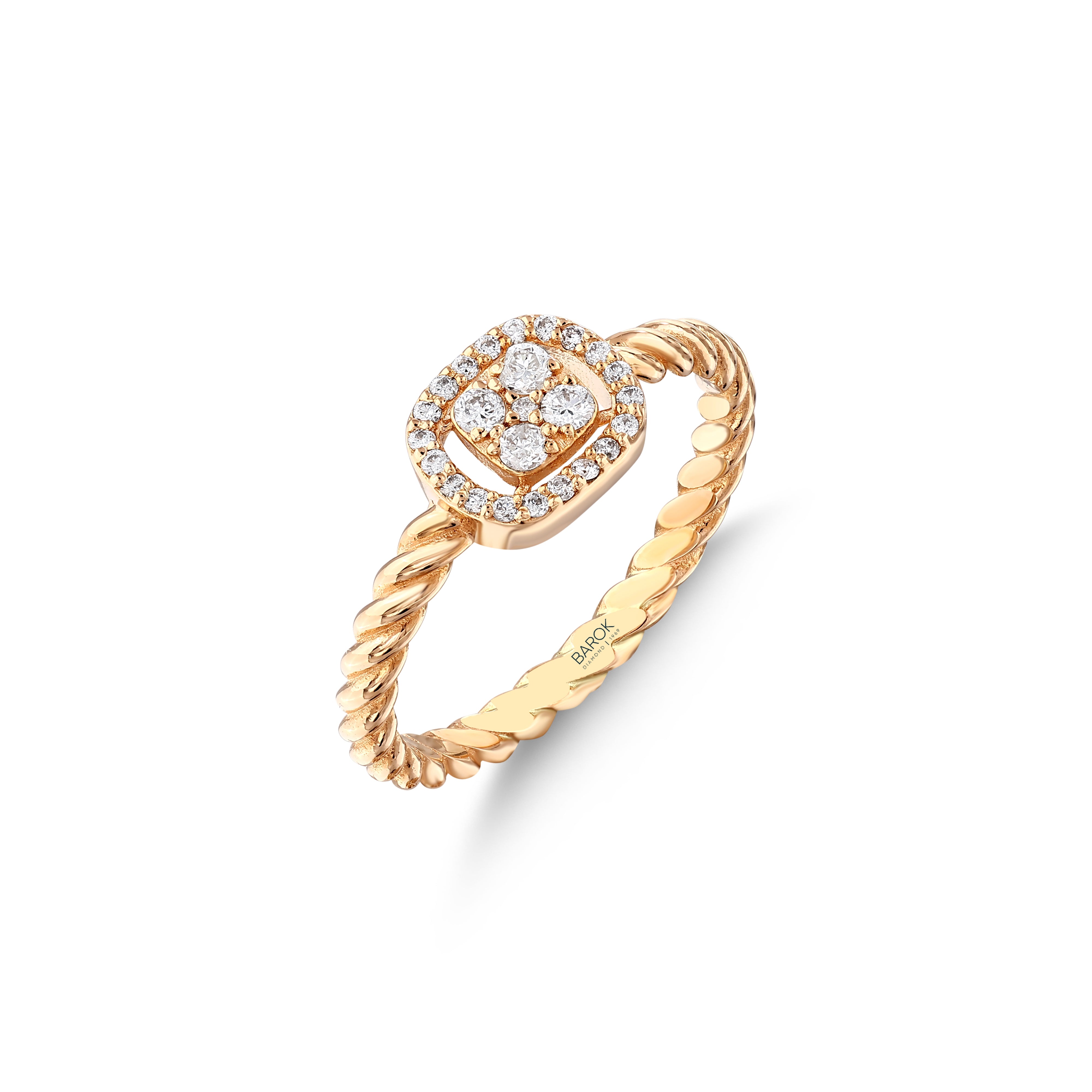 Pırlanta 0.20 Ct. Pergolia Rose Fantezi Yüzük 14K