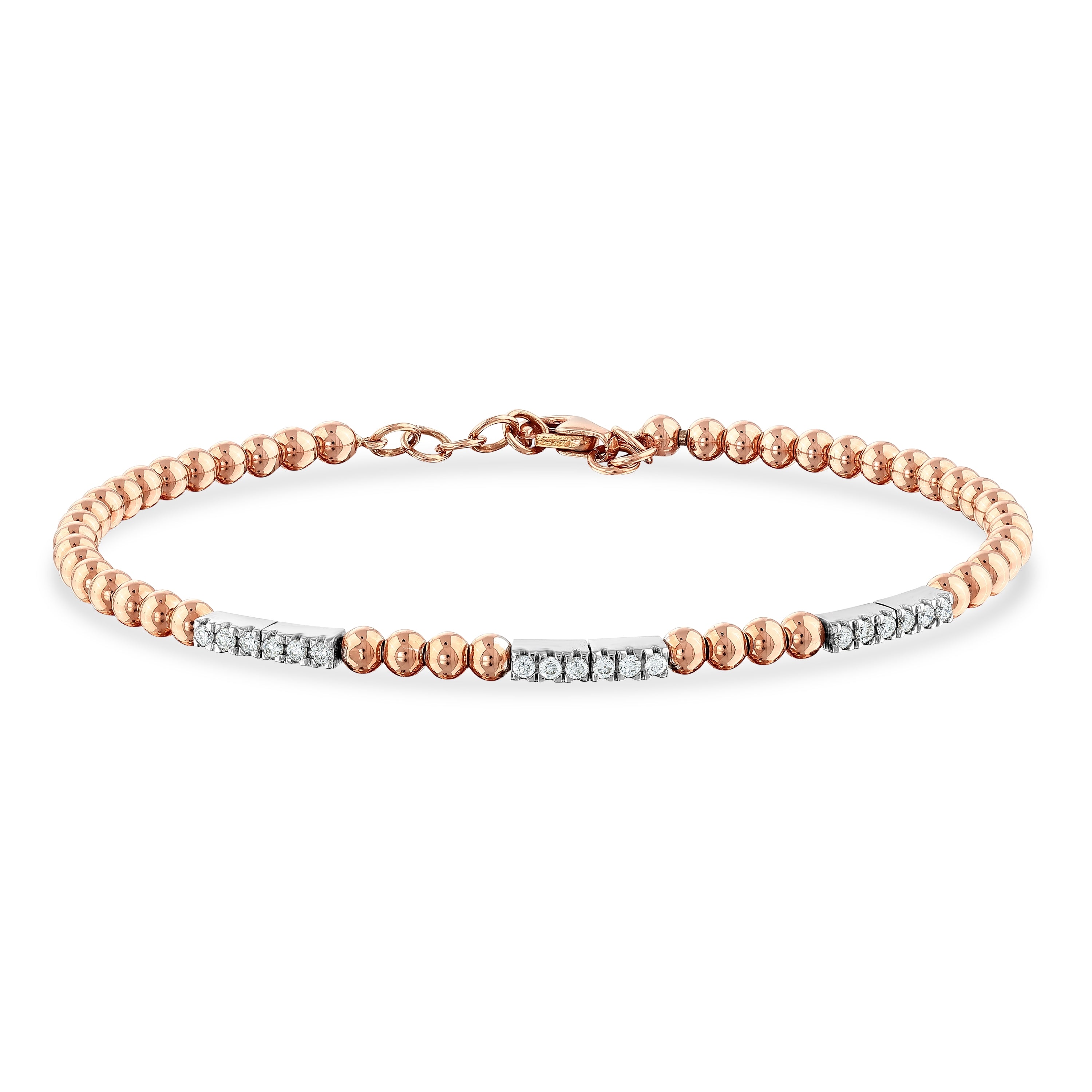 Pırlanta 0.23 Ct. Temenia Rose Bileklik 18K