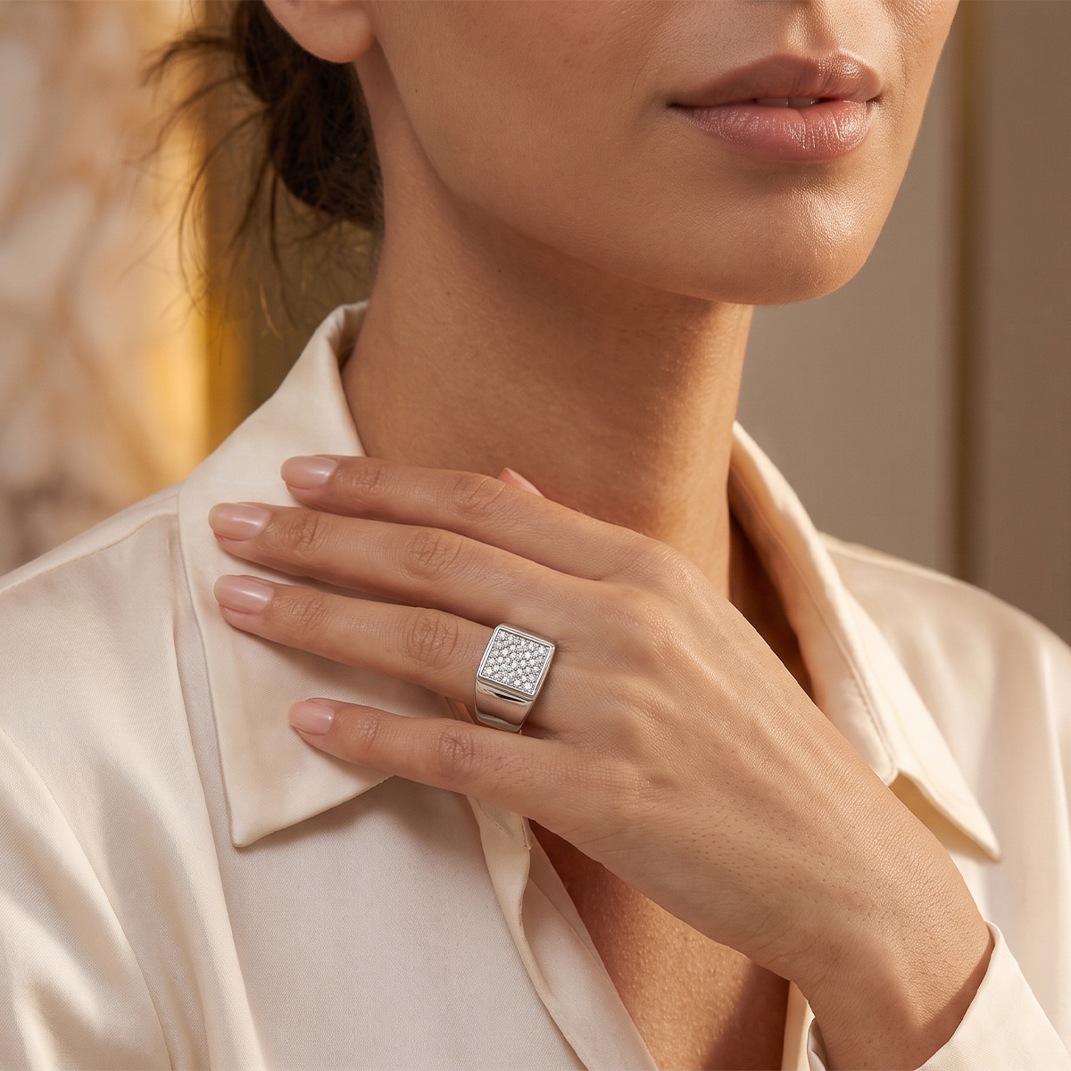 Pırlanta 0.25 Ct Şövalye Altın Yüzük 14K