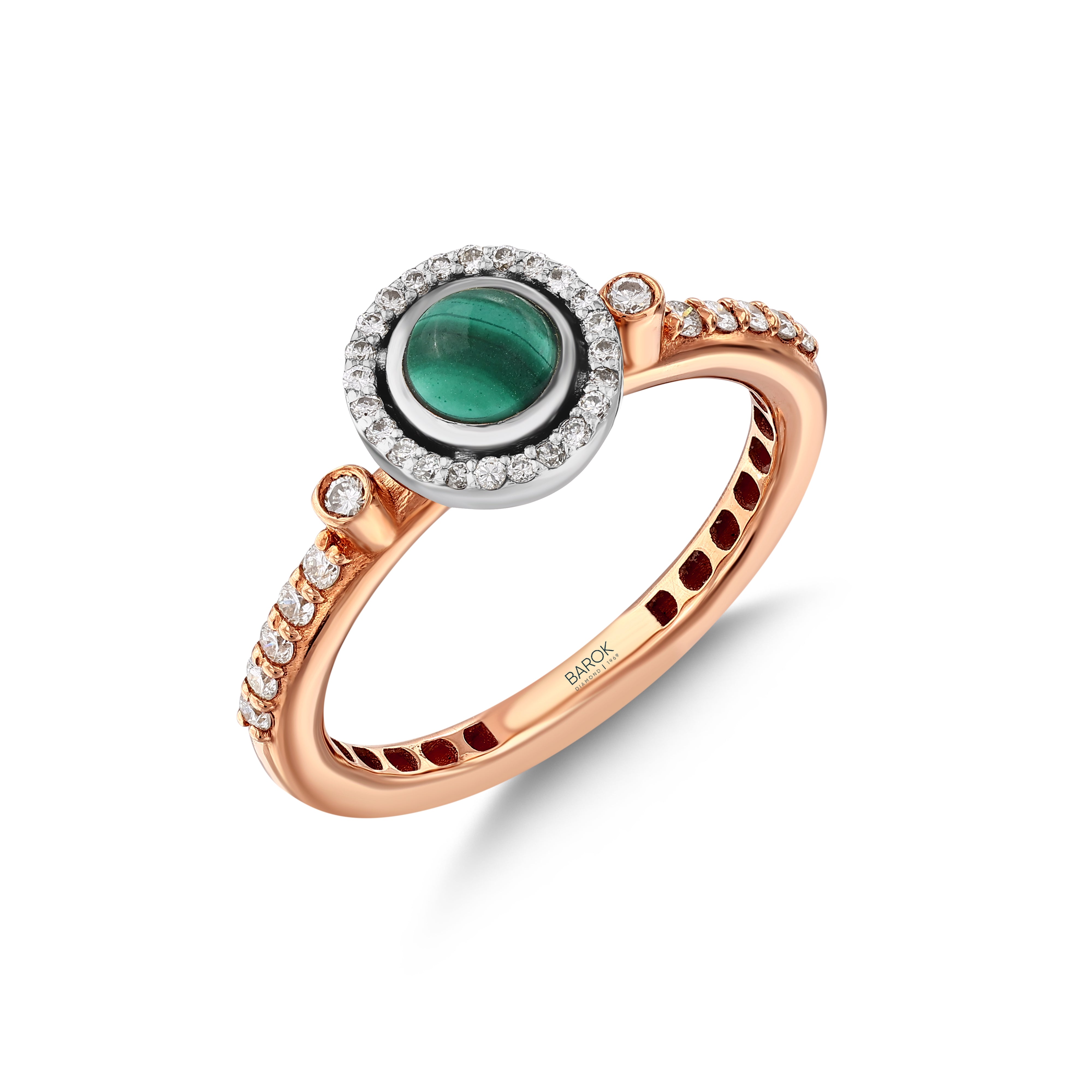 Pırlanta 0.26 Ct. Rose Fantezi Yüzük 18K