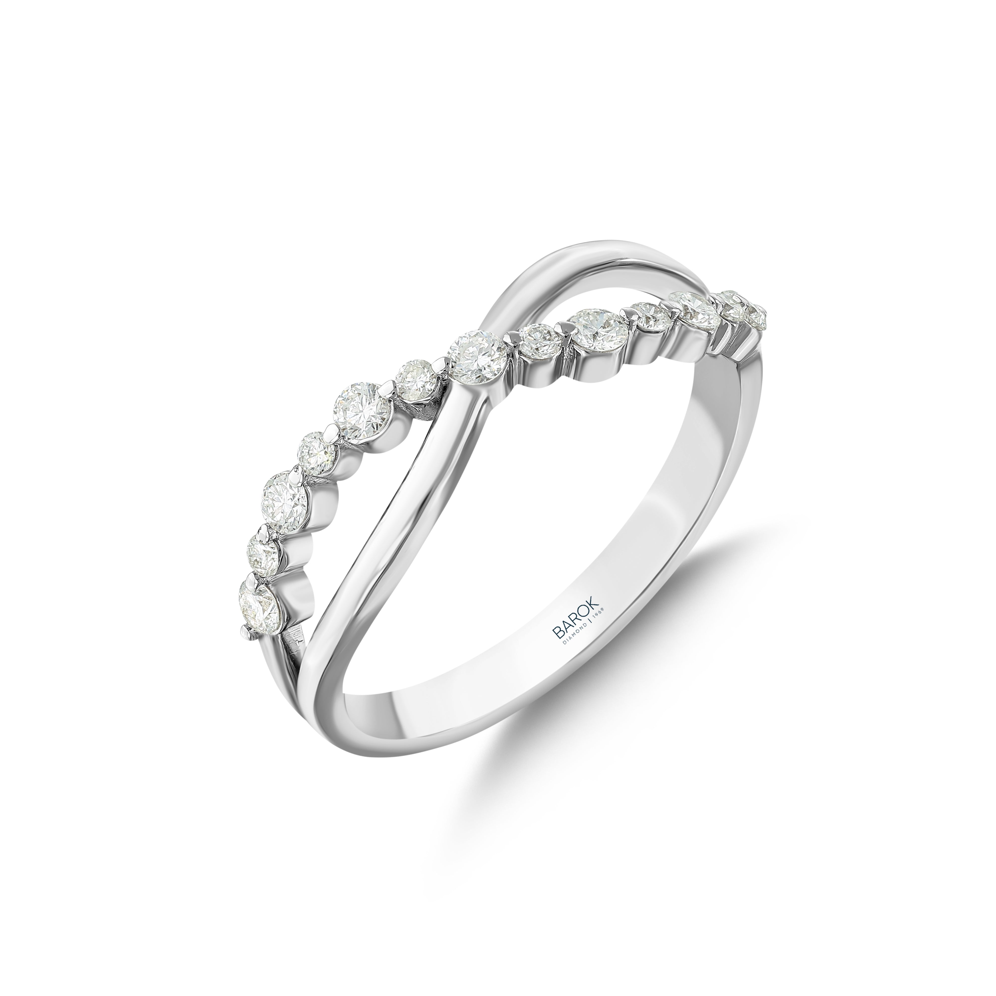 Pırlanta 0.29 Ct. Fantezi Sonsuzluk Yüzük 14K