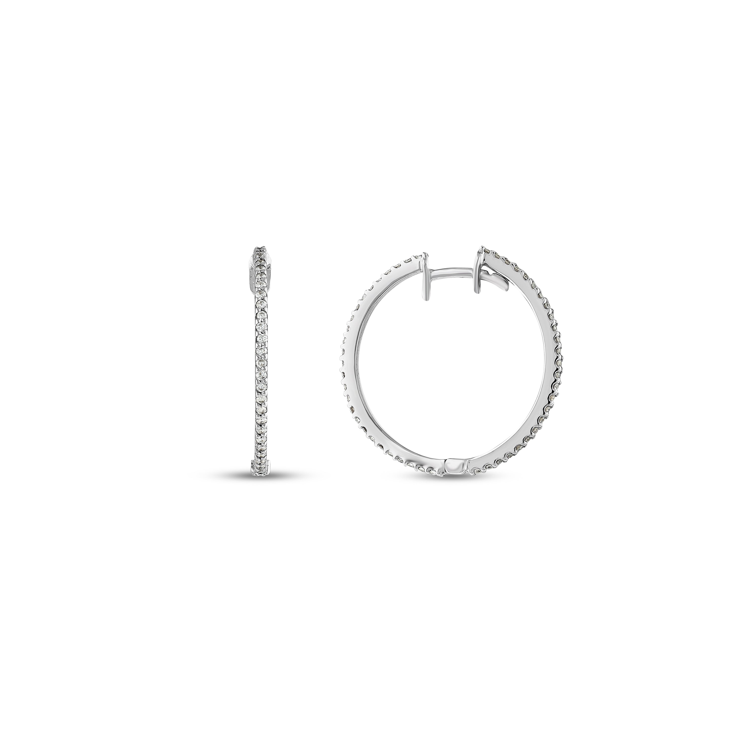 Pırlanta 0.41 Ct. Litorea Halka Küpe 18K