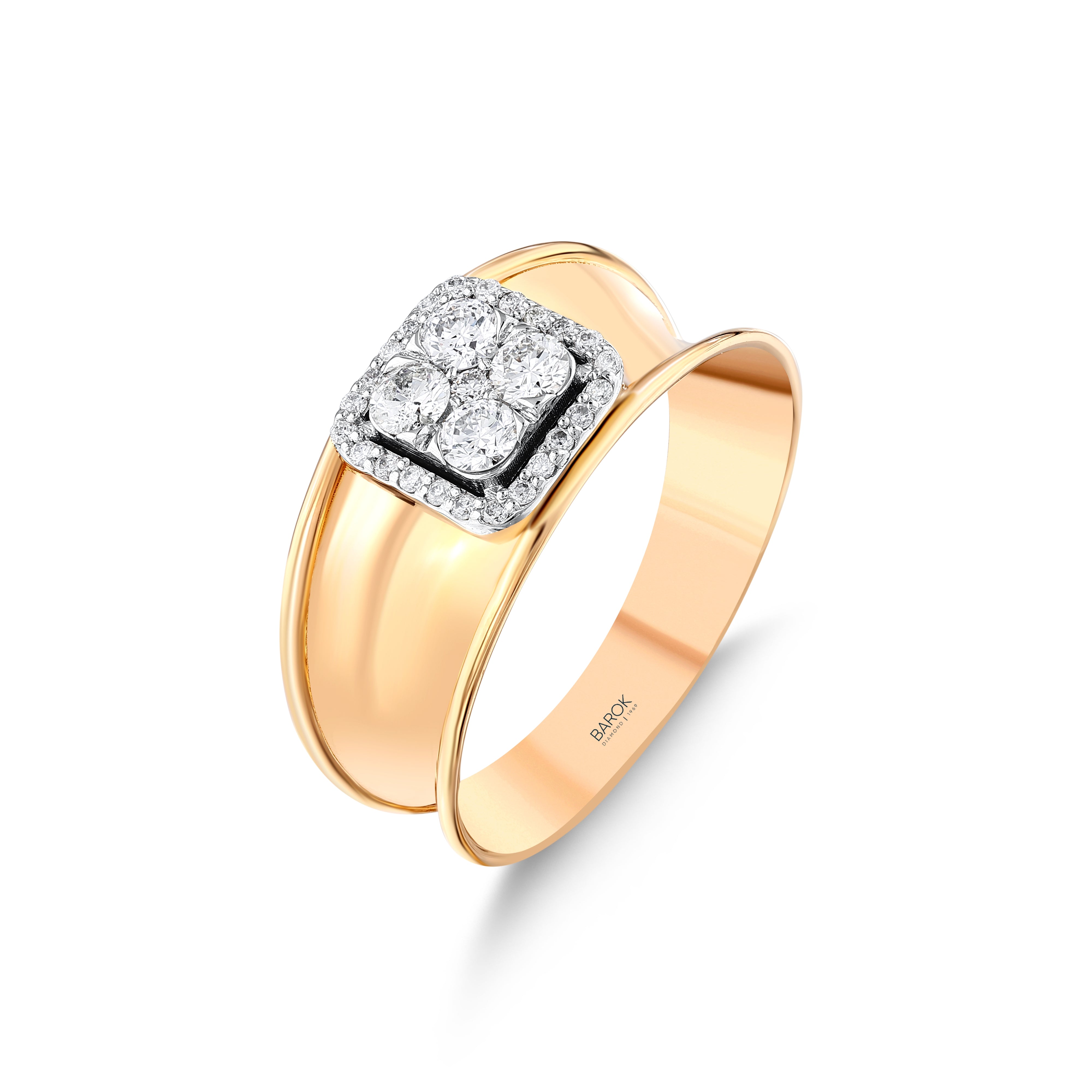 Pırlanta 0.46 Ct. Sonella Rose Fantezi Yüzük 18K