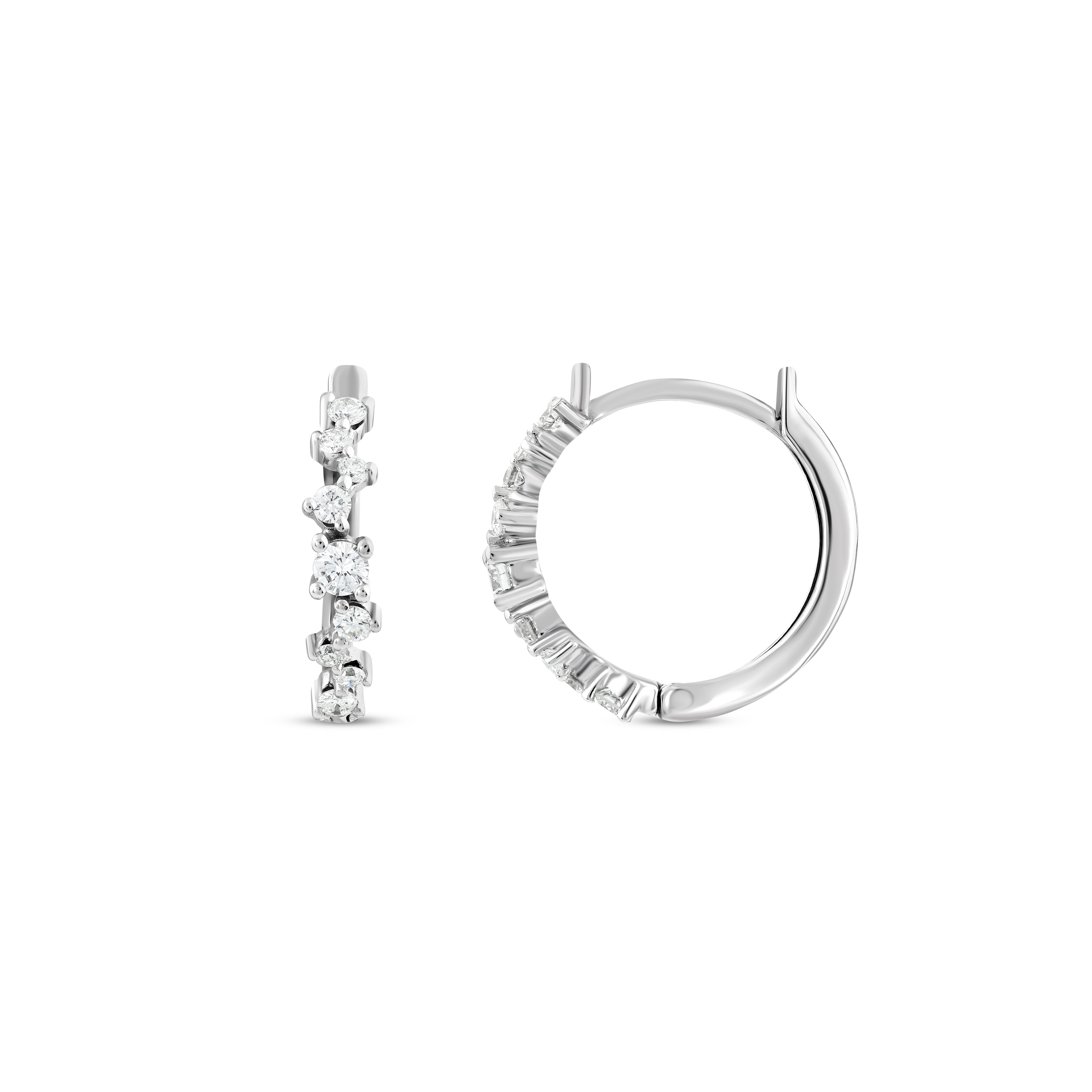Pırlanta 0.52 Ct Sperina Beyaz Altın Küpe 14K
