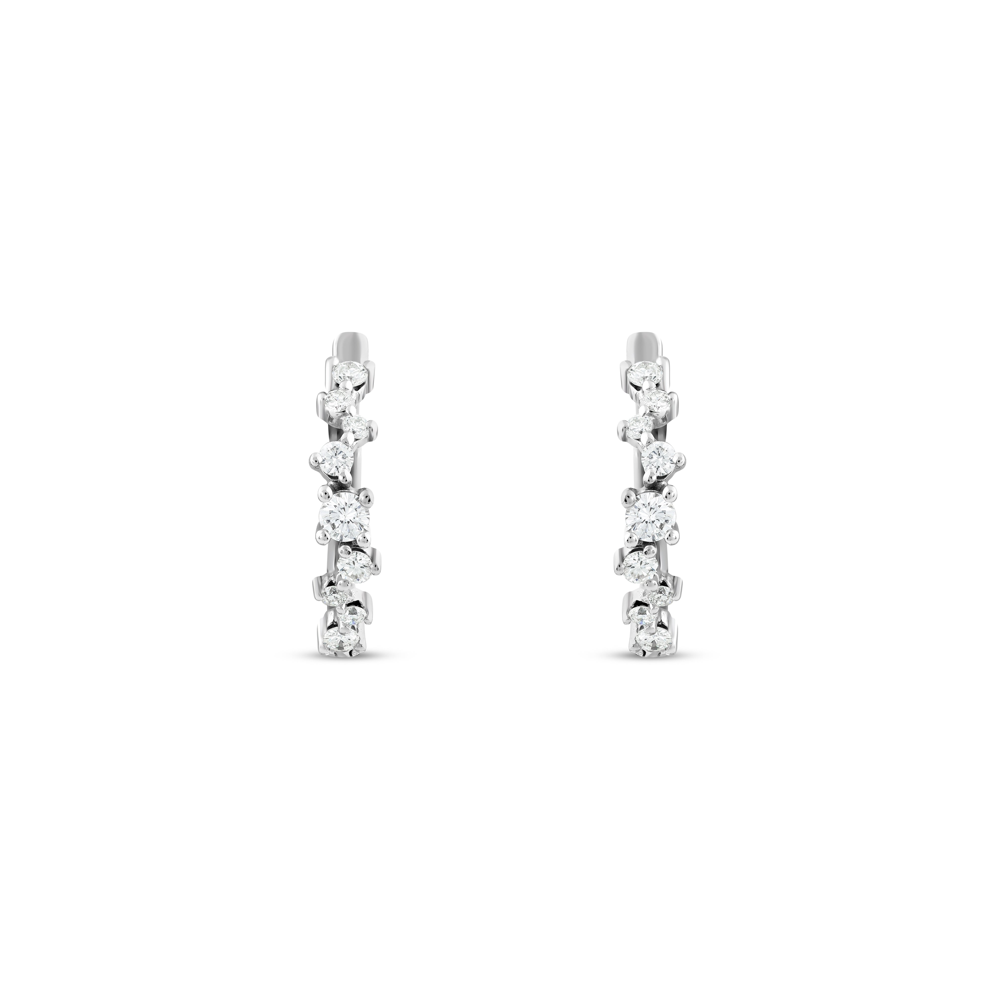 Pırlanta 0.52 Ct Sperina Beyaz Altın Küpe 14K