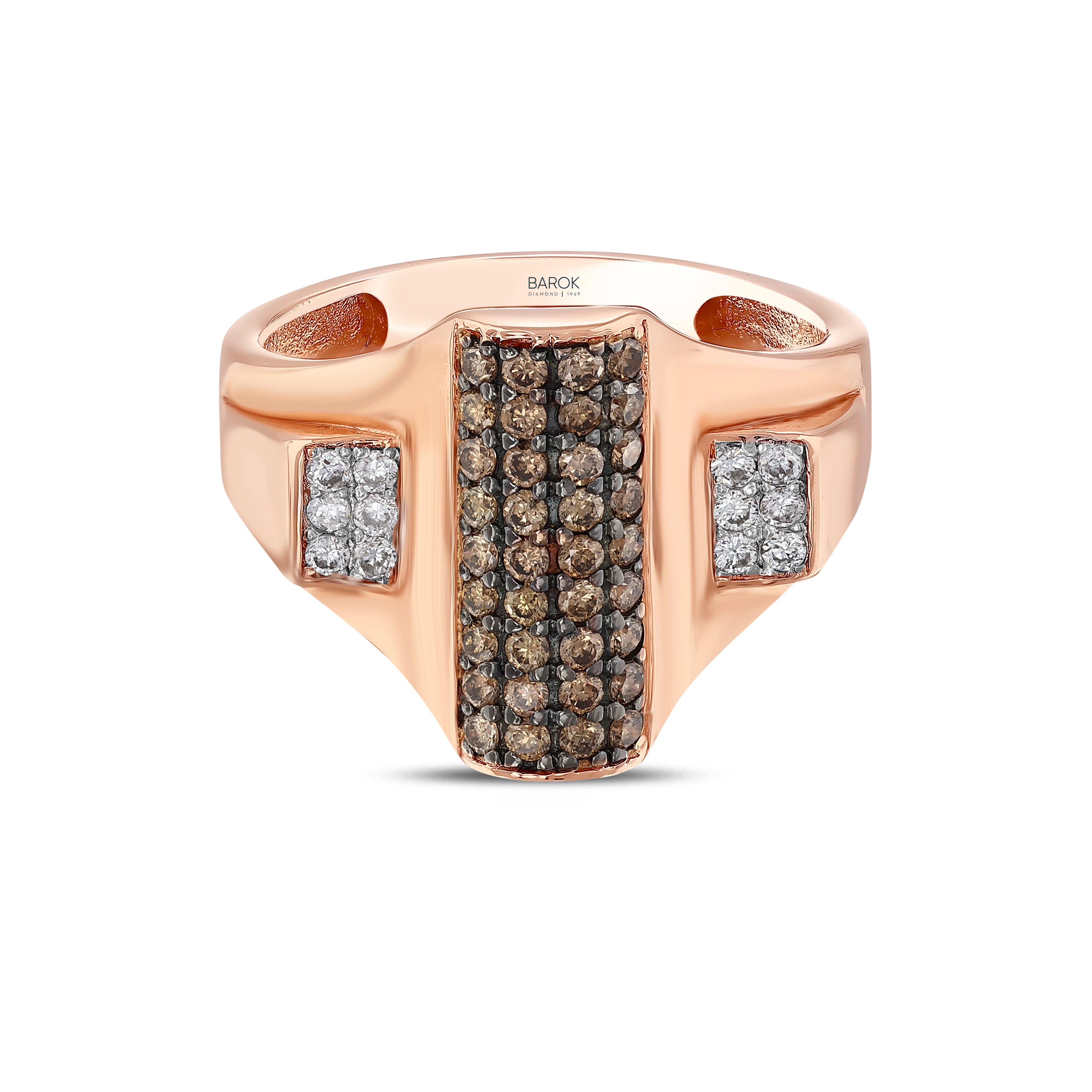 Pırlanta 0.59 Ct. Loxia Fantezi Rose Yüzük 14K
