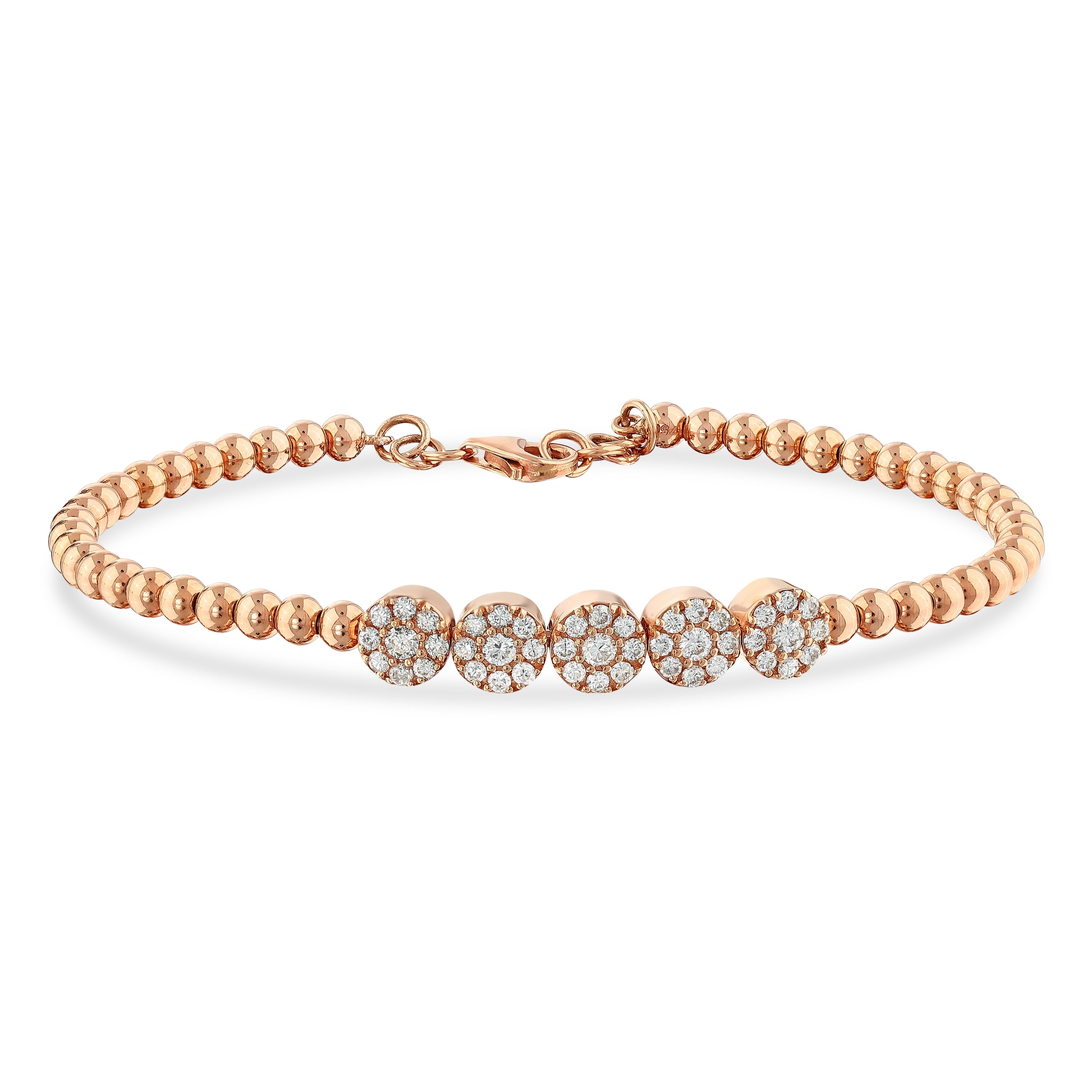 Pırlanta 0.63 Ct. Heliadea Rose Fantezi Bileklik 18K