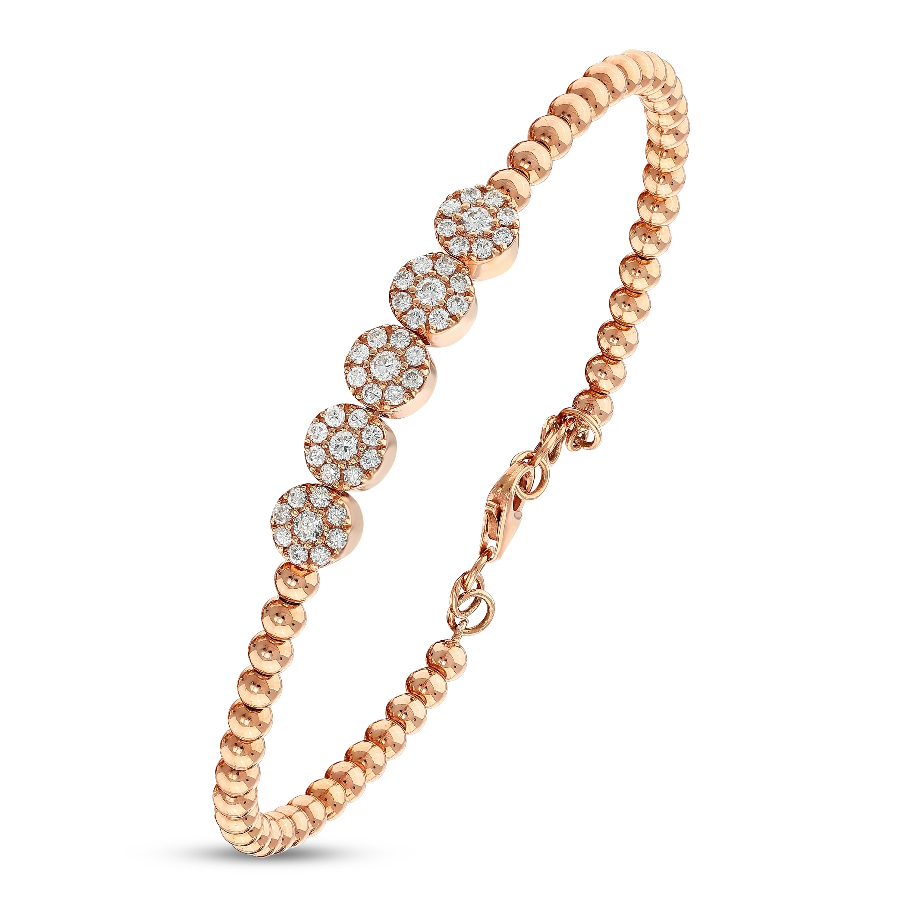 Pırlanta 0.63 Ct. Heliadea Rose Fantezi Bileklik 18K