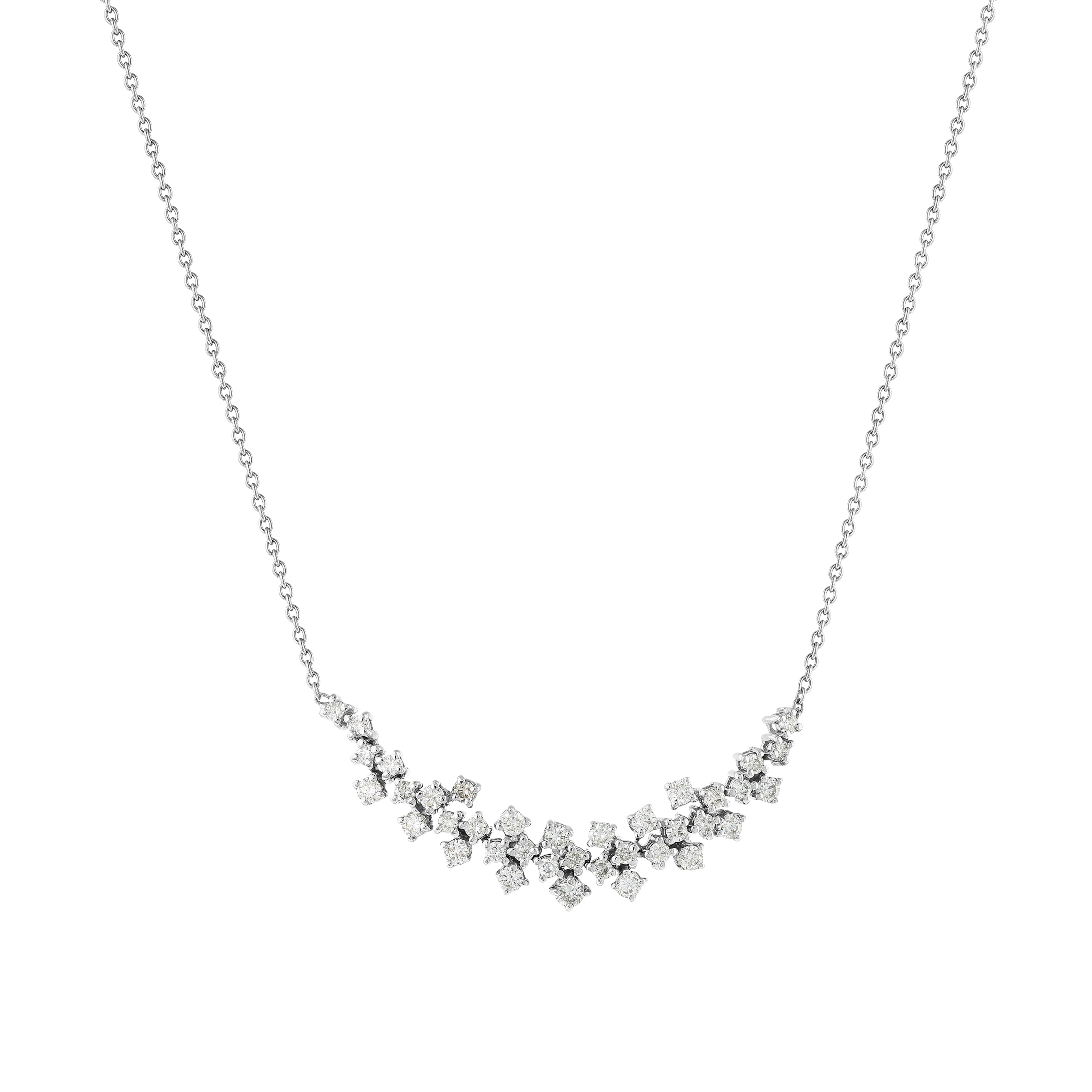 Pırlanta 0.71 Ct. Esselia Beyaz Fantezi Kolye 14K