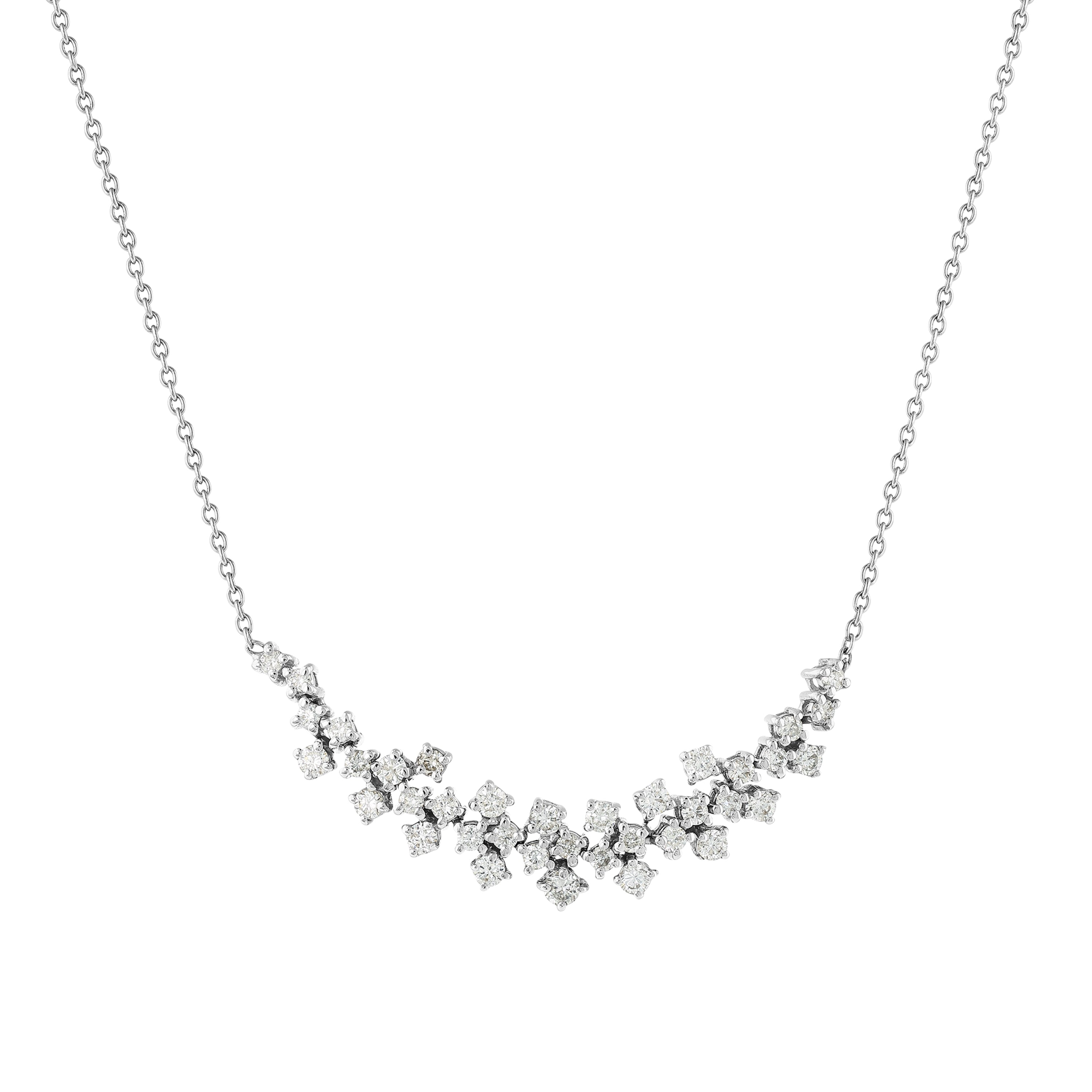 Pırlanta 0.71 Ct. Esselia Beyaz Fantezi Kolye 14K