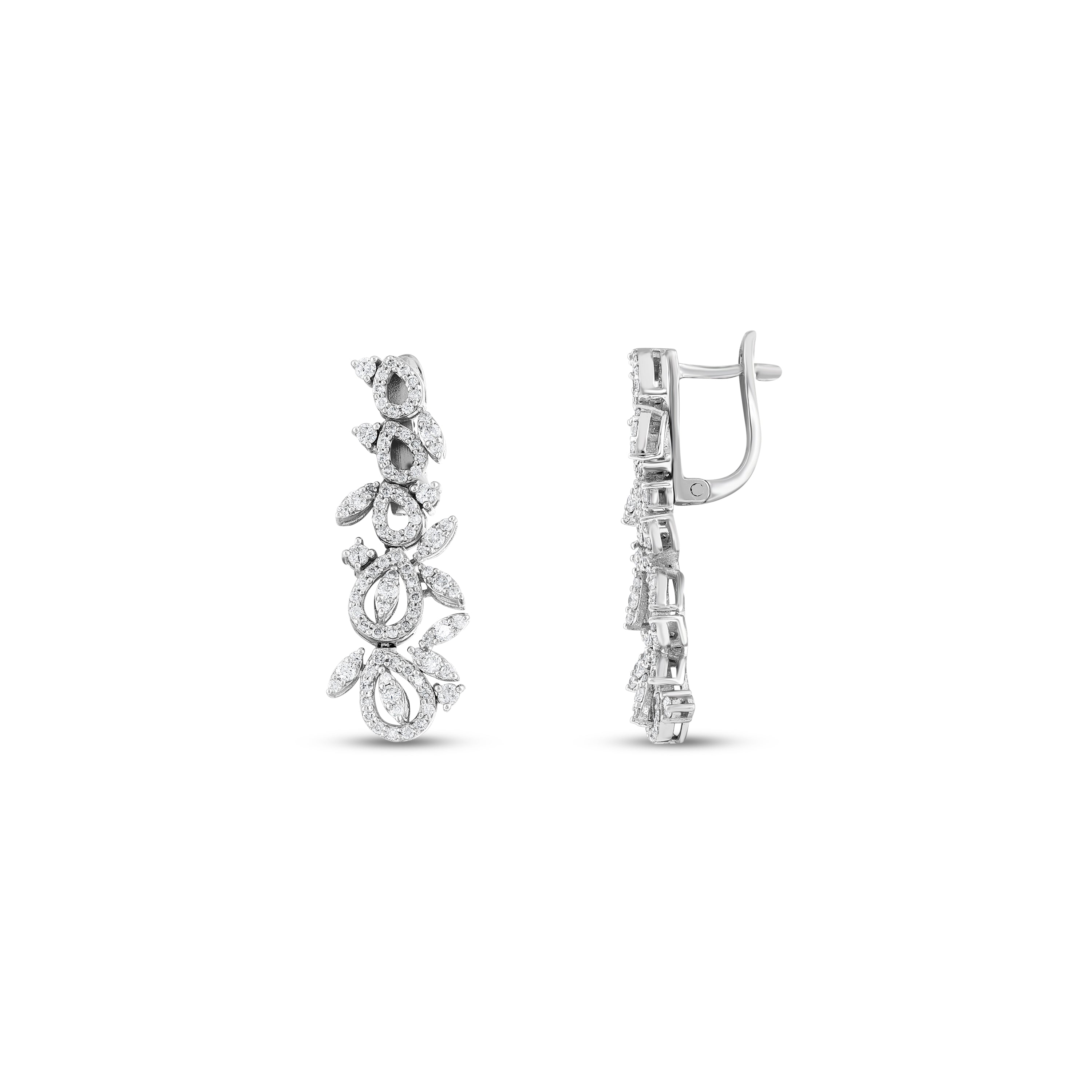 Pırlanta 1.20 Ct. Fantezi Küpe 14K