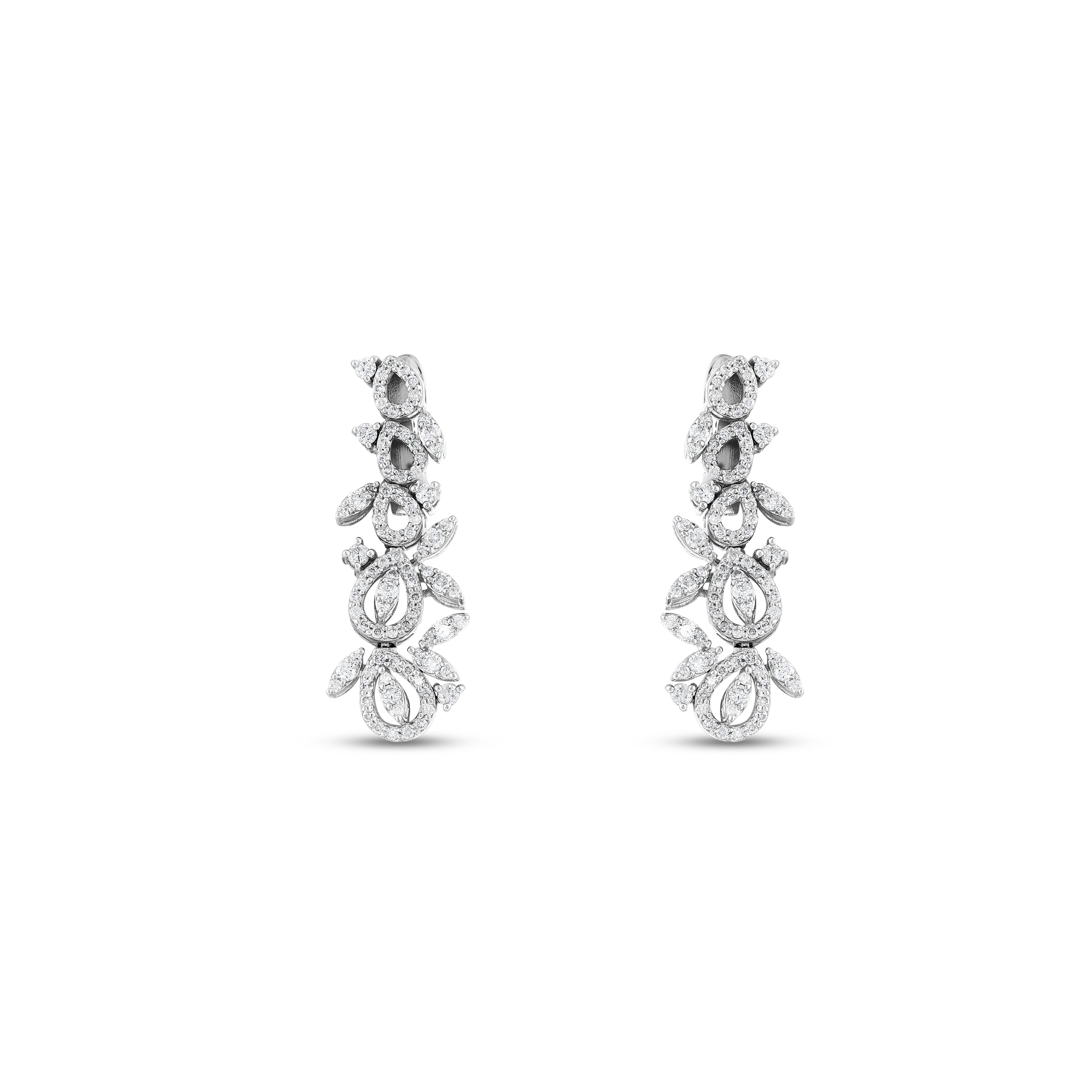 Pırlanta 1.20 Ct. Fantezi Küpe 14K