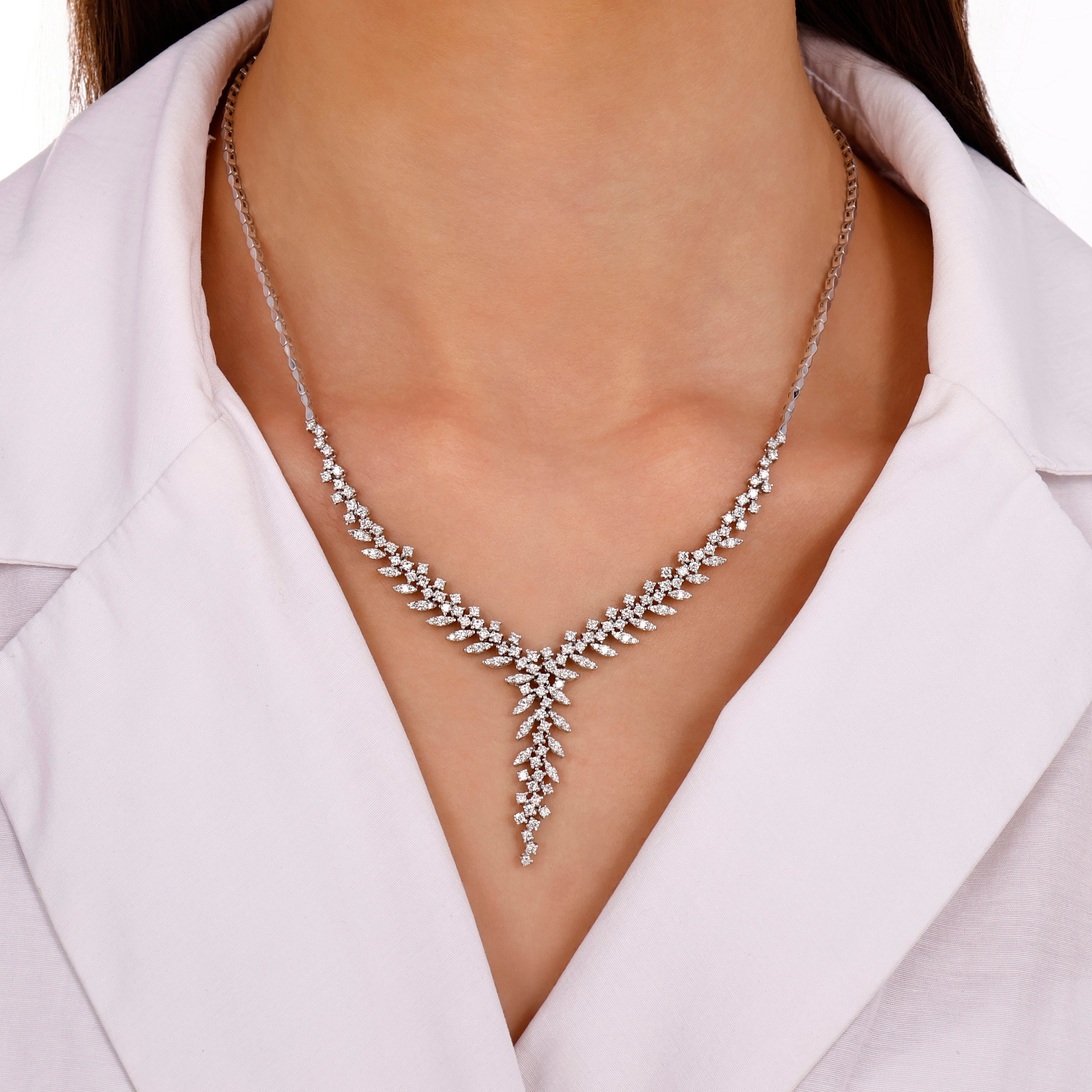 Pırlanta 3.66 Ct. Fantezi Gerdanlık 14K