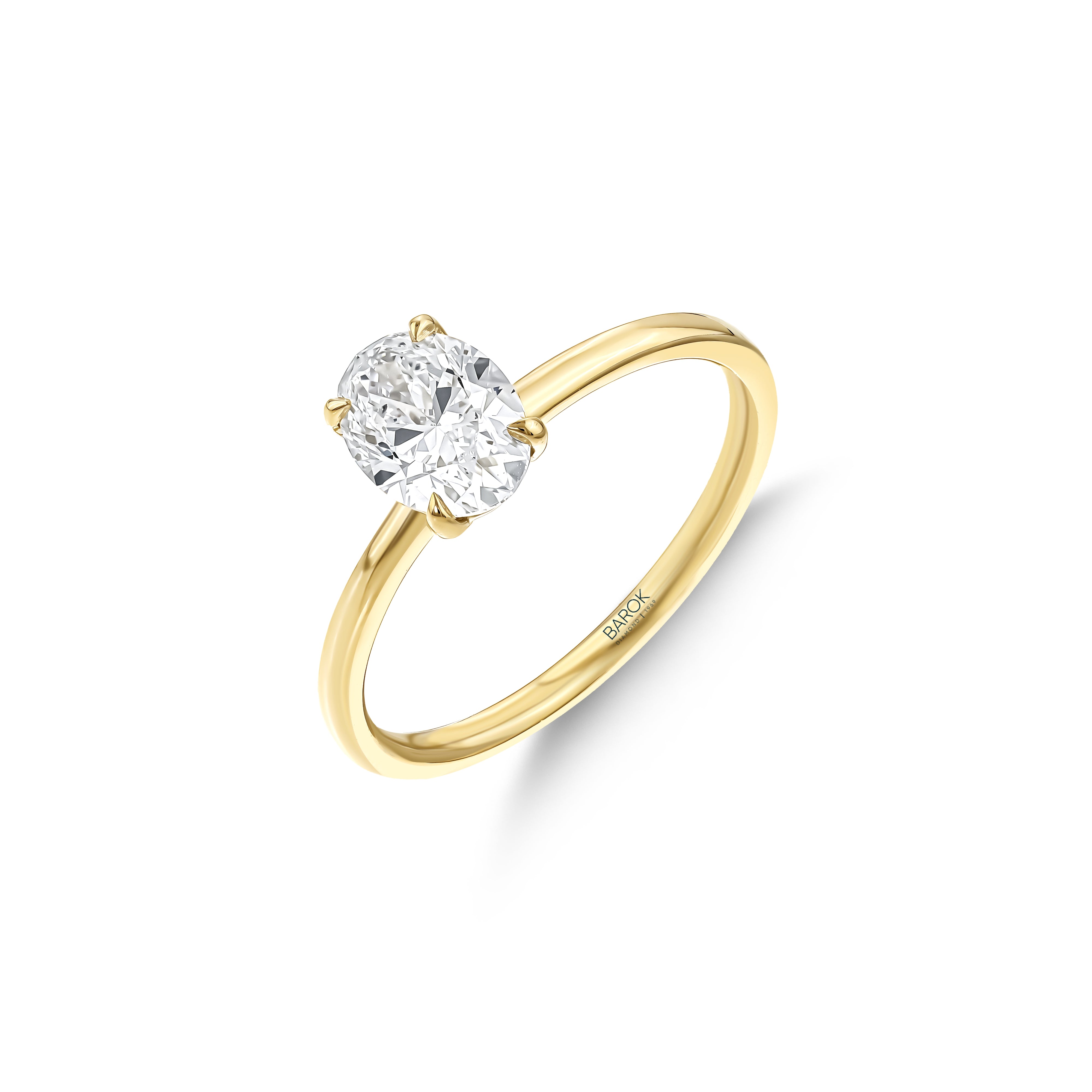 Oval Pırlanta HRD Tektaş 1.00 E SI2 Altın 18K