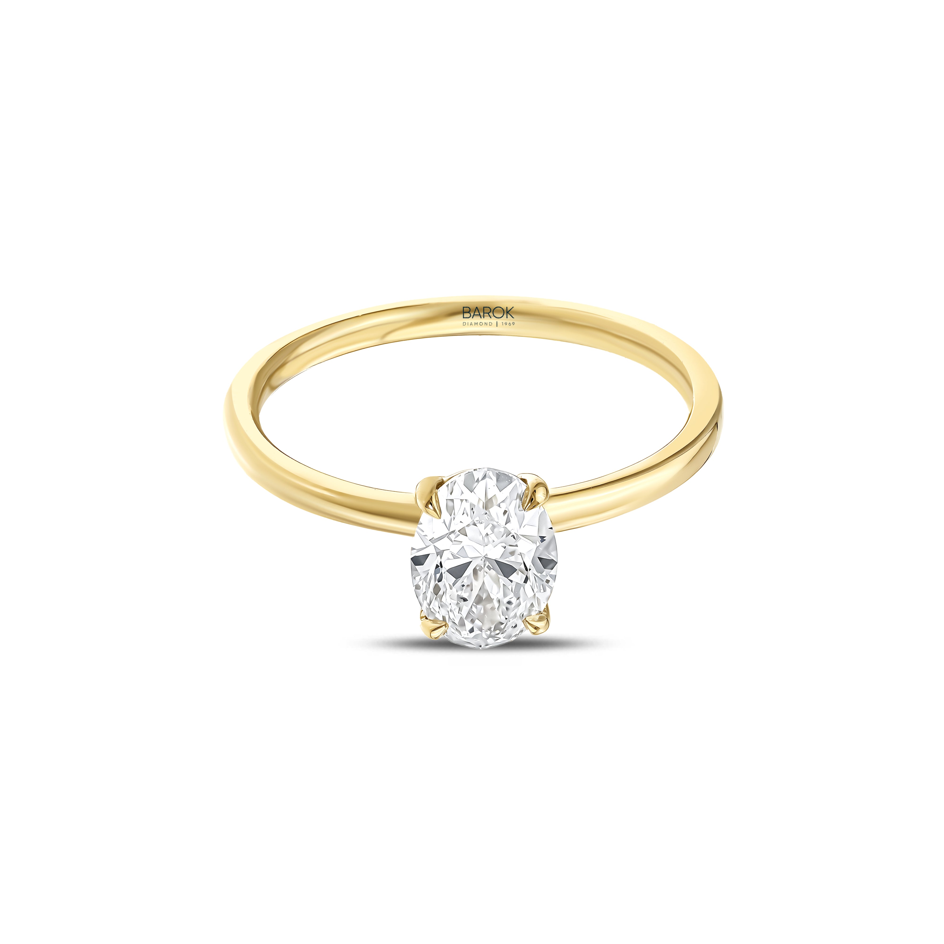 Oval Pırlanta HRD Tektaş 1.00 E SI2 Altın 18K